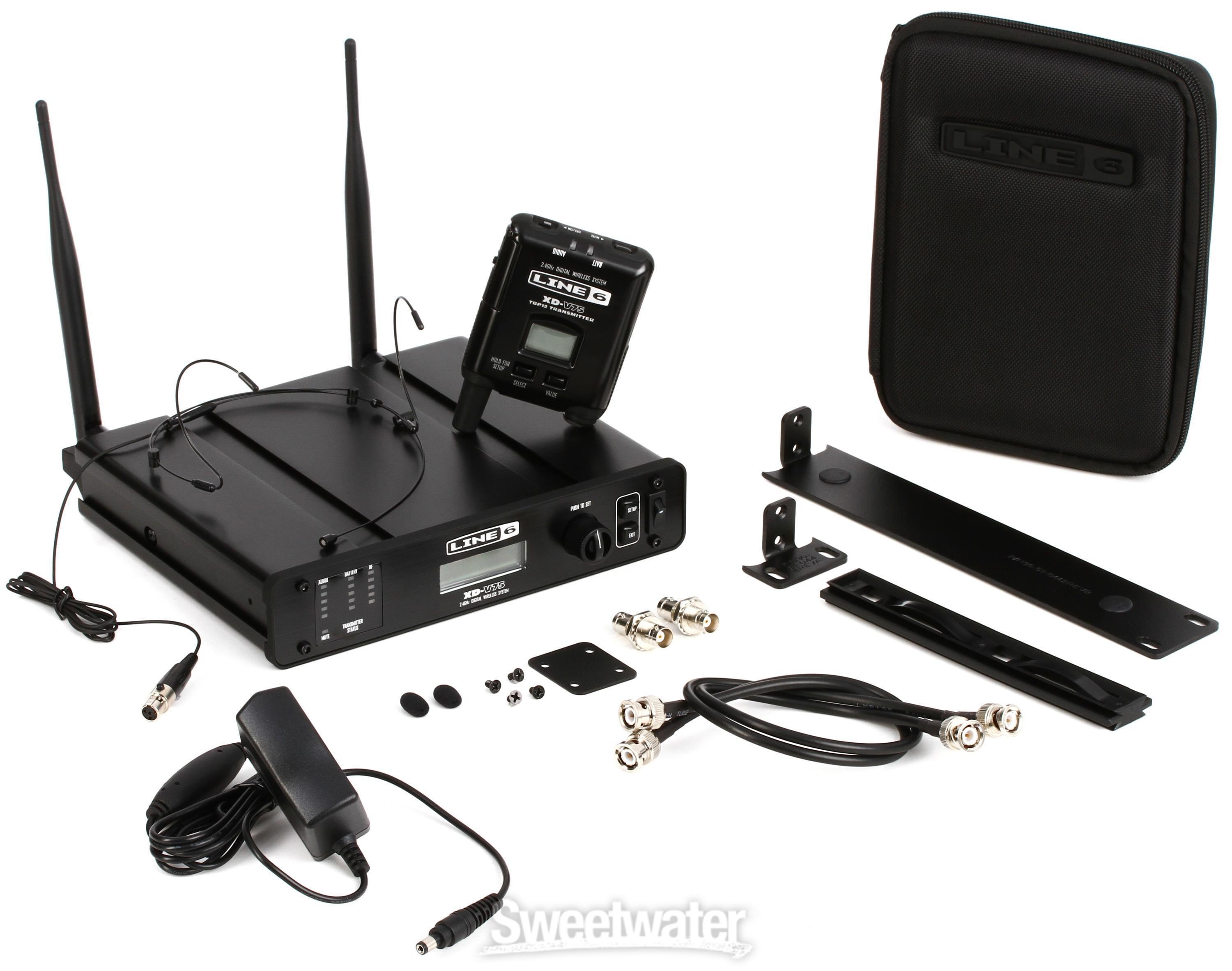 Line 6 XD V75HS Digital Wireless Headset Microphone System Black