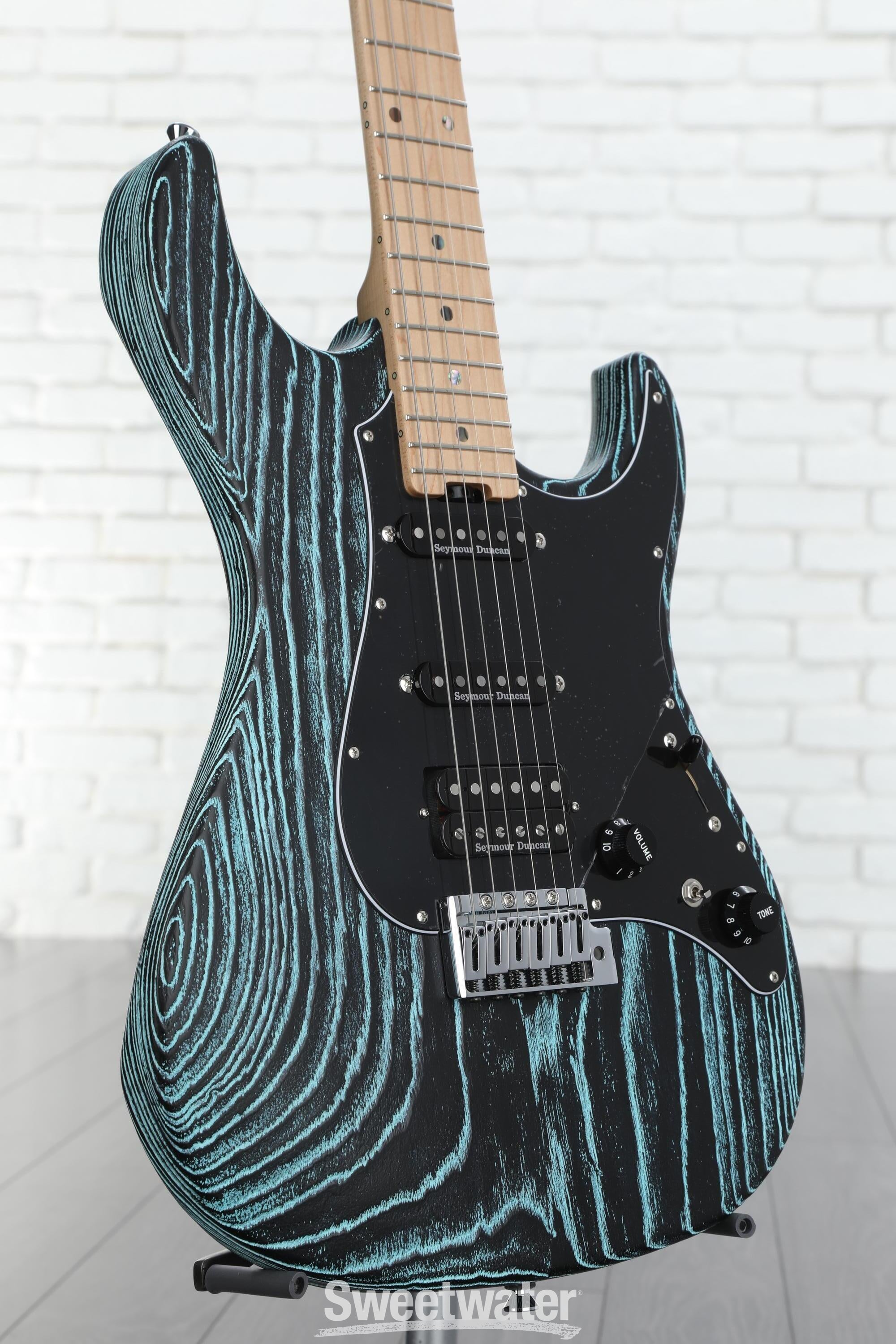 ESP SNAPPER-AS Black w/White Filler（ESP Original Snapper