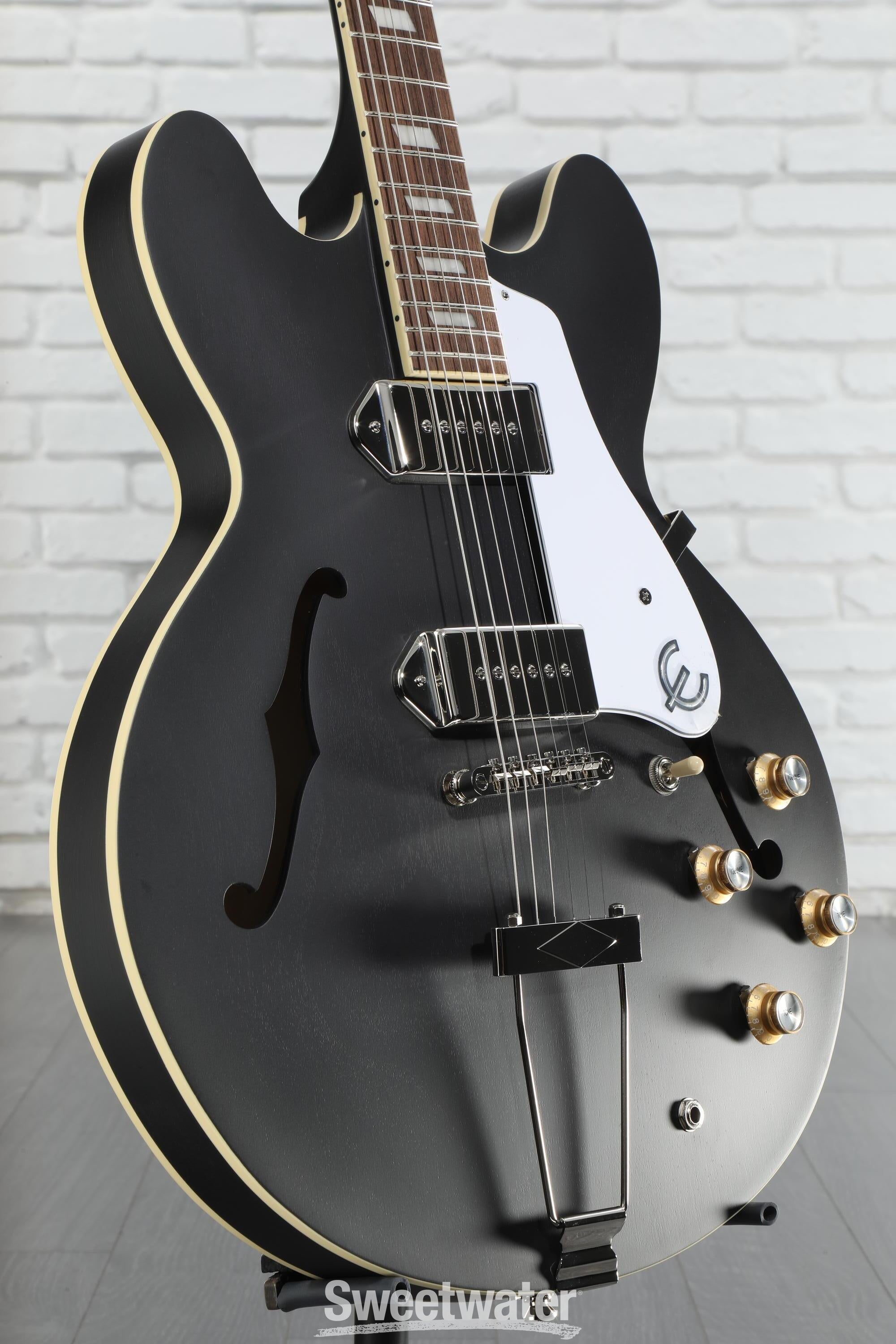 Epiphone Casino Worn Hollowbody - Worn Ebony | Sweetwater