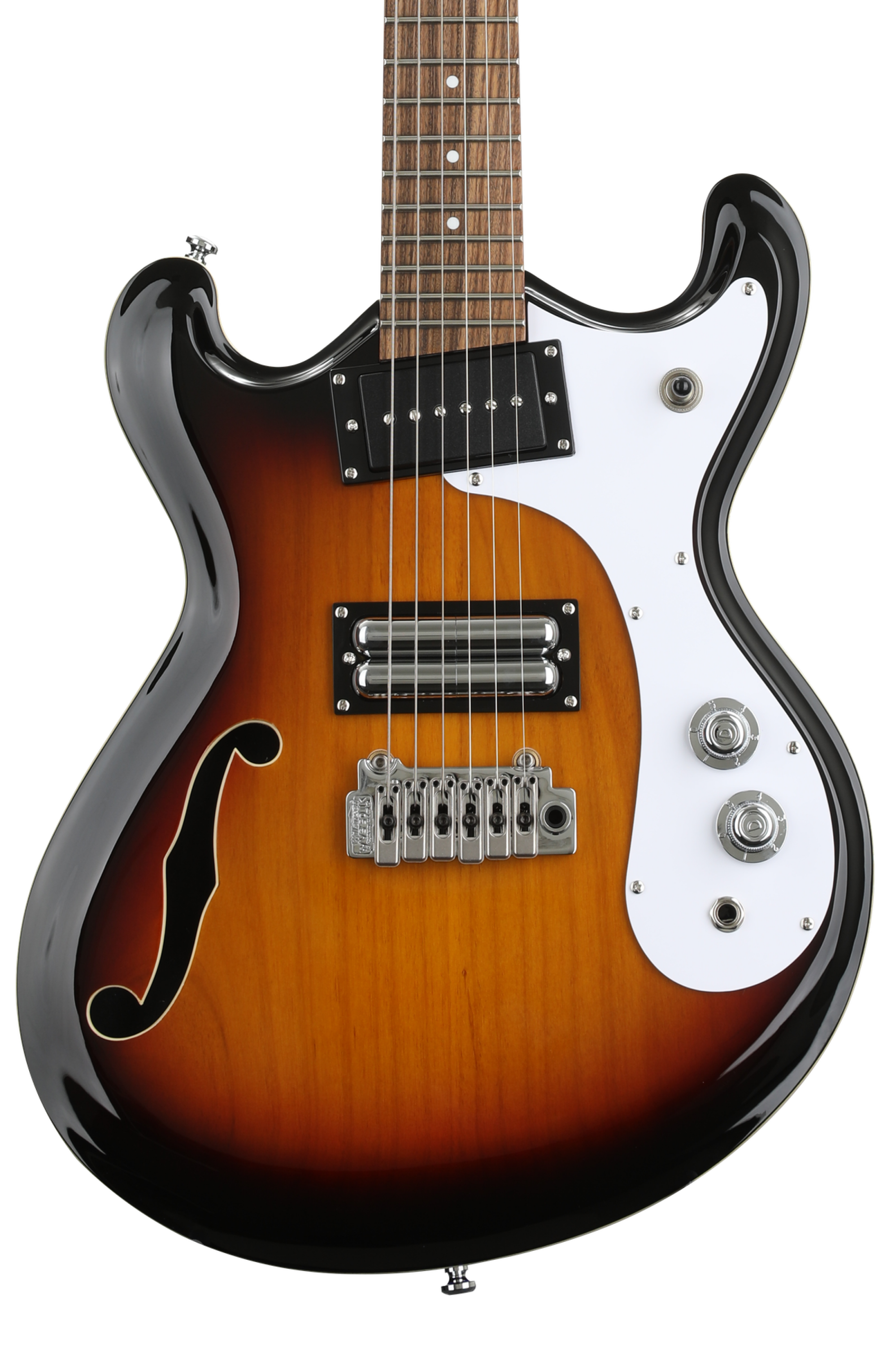 Danelectro 66T Semi-Hollow Electric Guitar - 3-Tone Sunburst