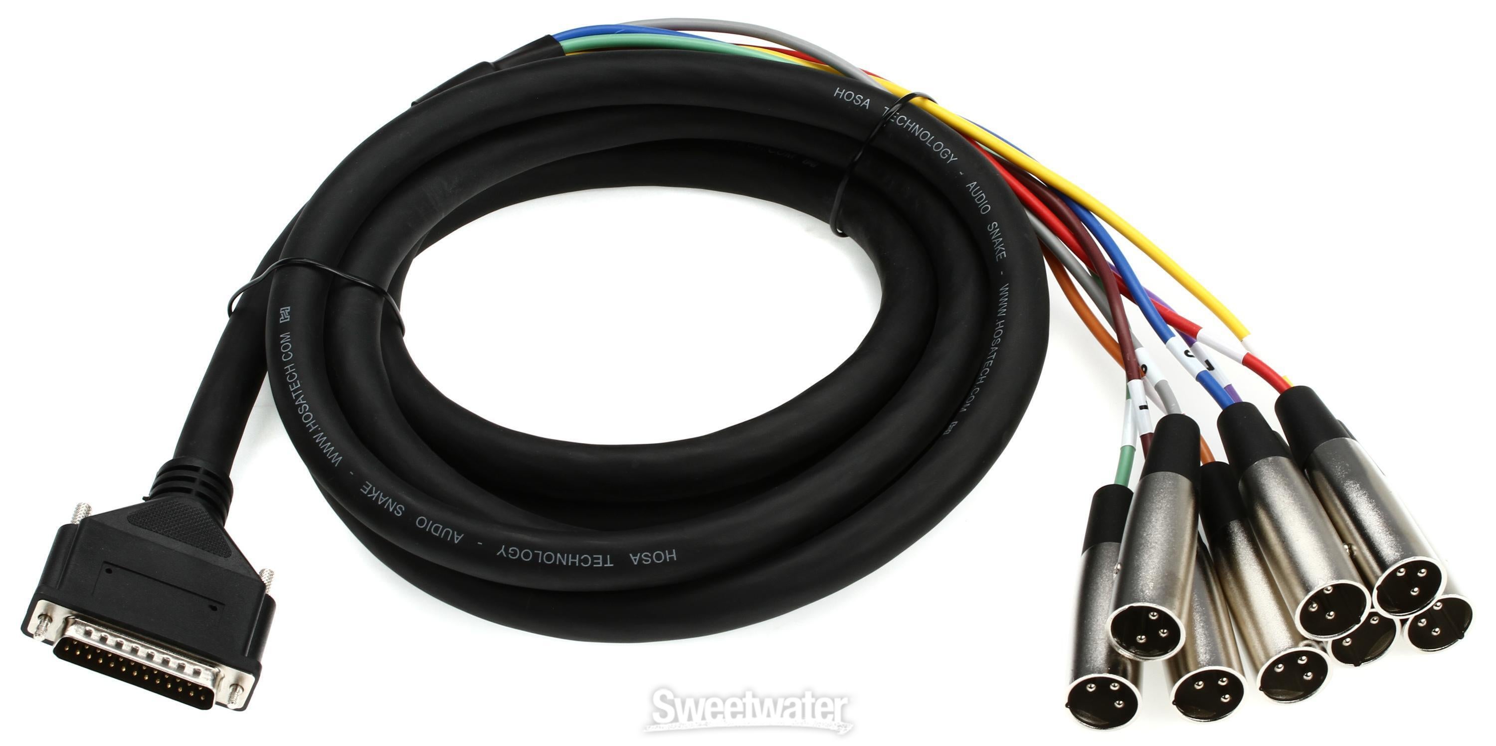 Hosa DTM-803 8-channel DB25 to XLR Male Snake - 9.9 foot | Sweetwater