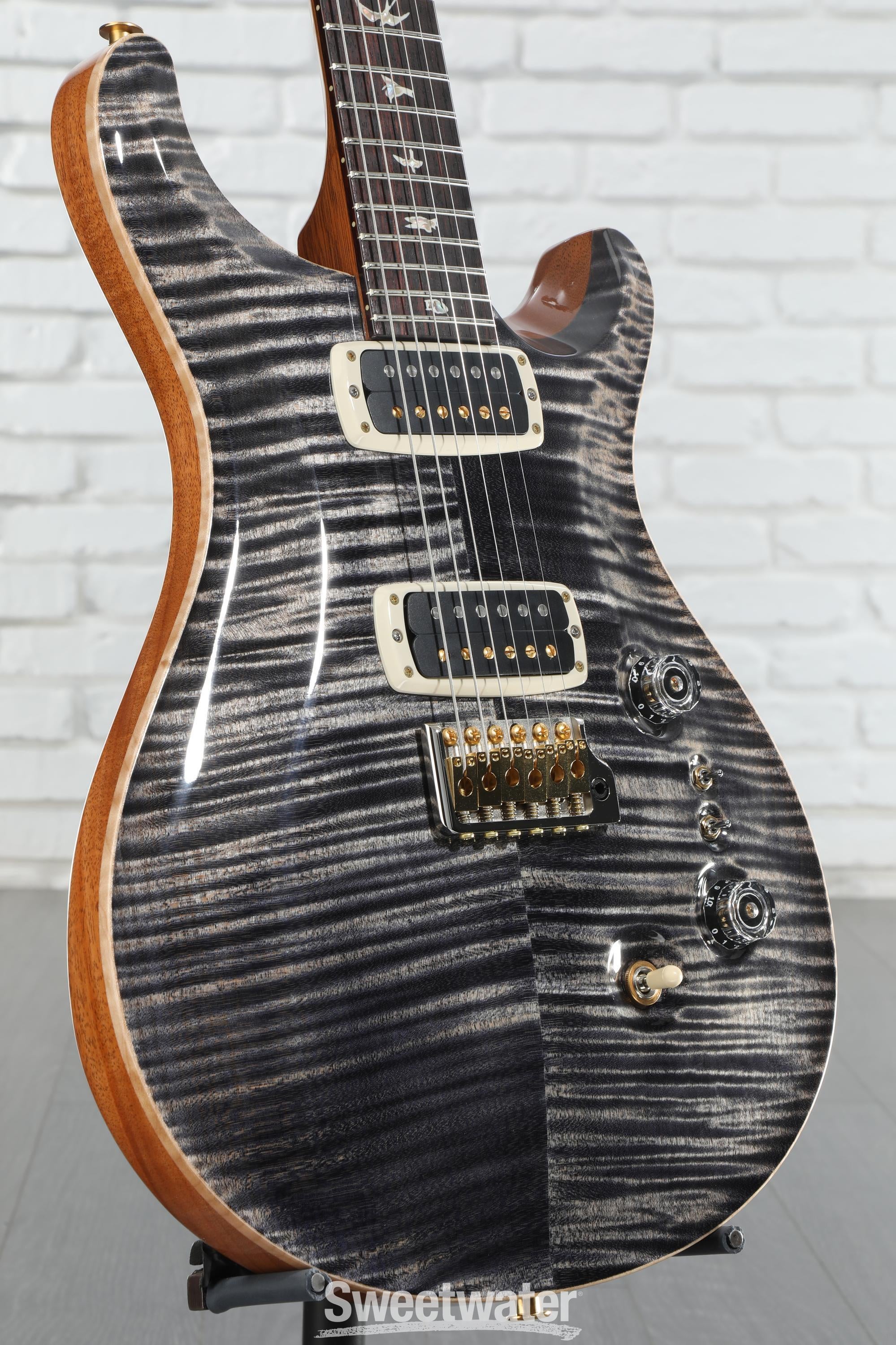 ギター PRS Custom 24-08 10top charcoal burst PRS Custom 24-08 10 Top Electric Guitar - Charcoal Burst
