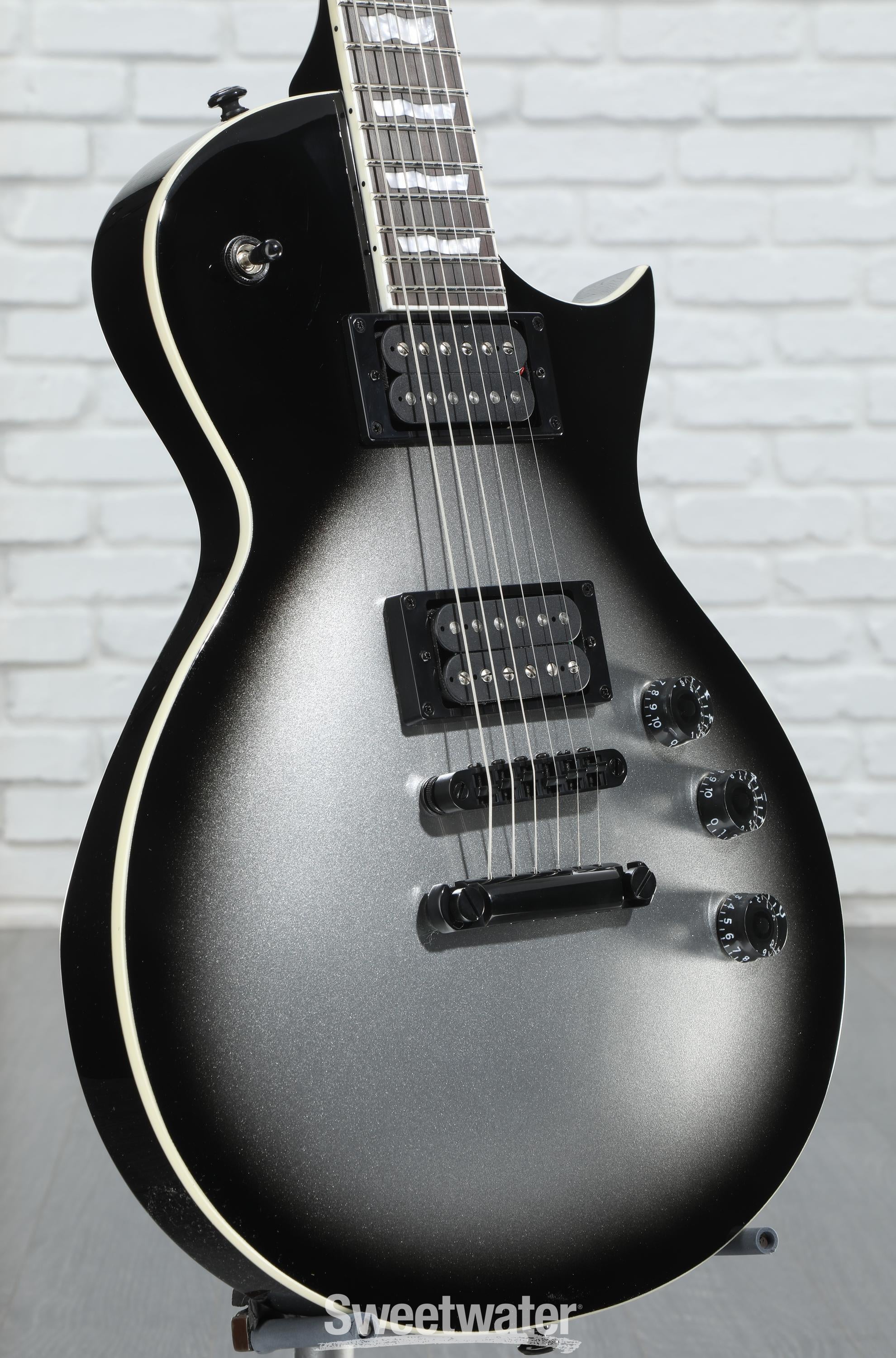 Photo of ESP LTD EC-256 Electric Guitar - Silver Sunburst Teardrop