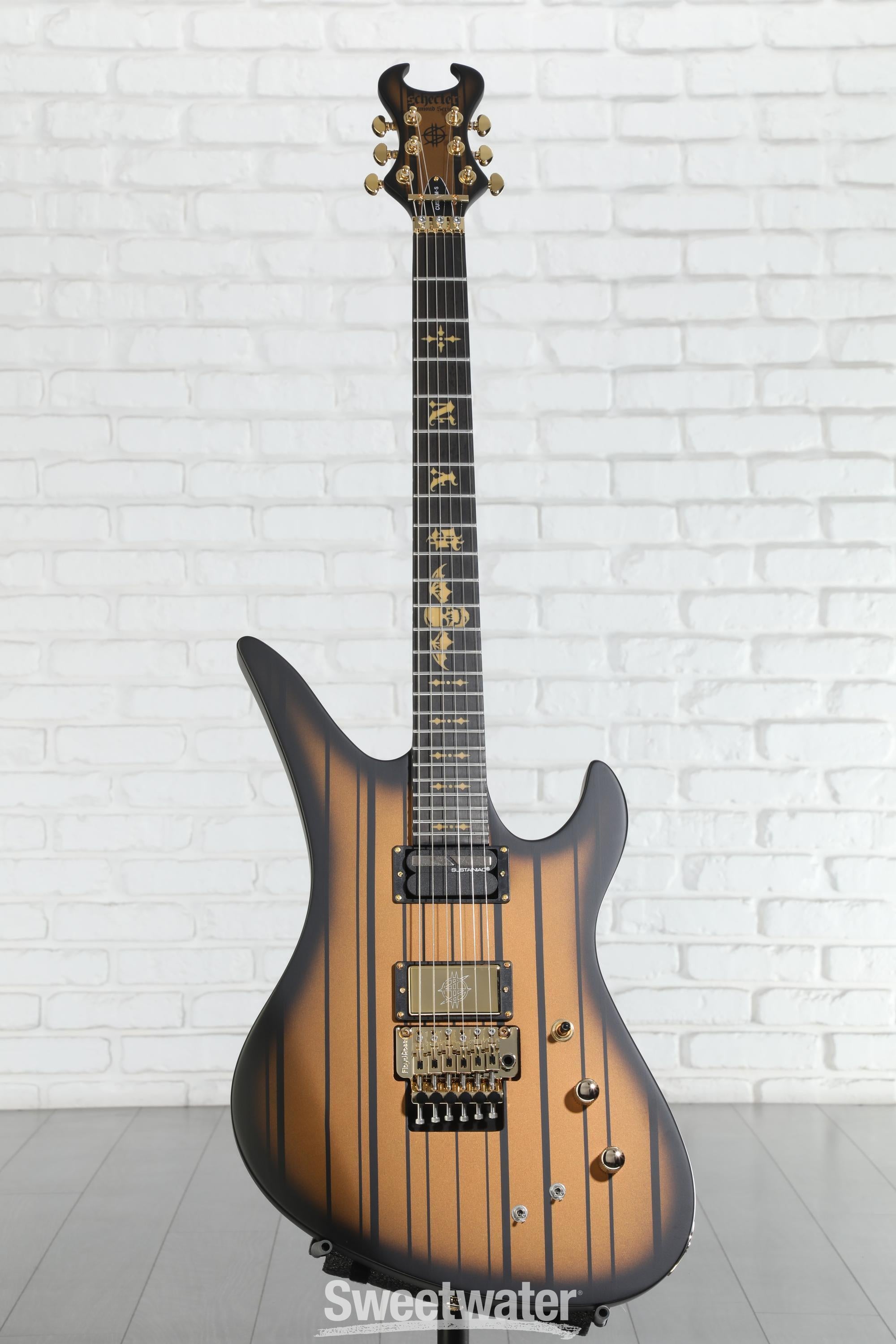 Schecter Synyster Gates Custom-S Electric Guitar - Satin Gold
