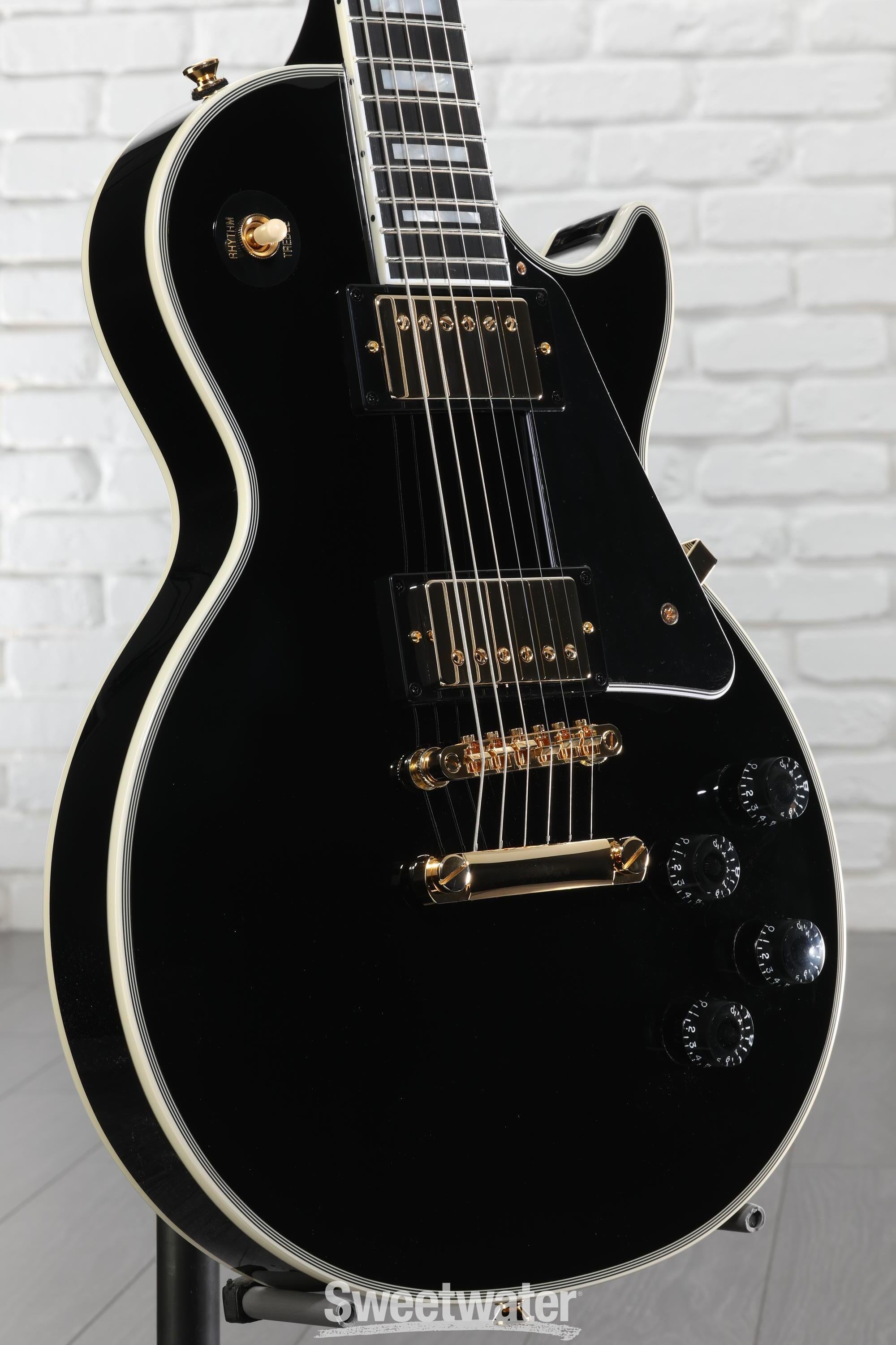Epiphone Les Paul Custom Electric Guitar - Ebony | Sweetwater