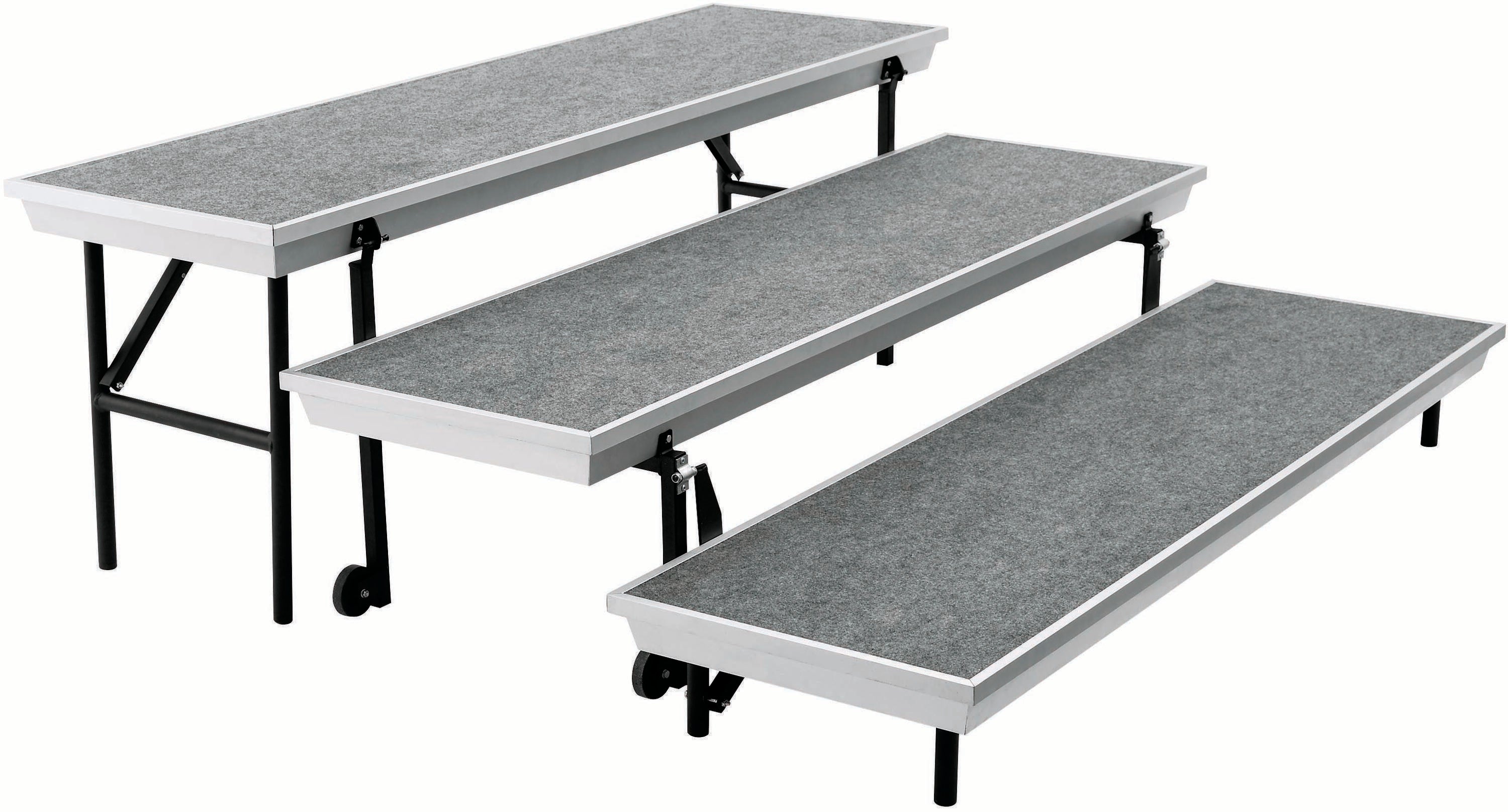 Photo of National Public Seating Tapered Transport Riser - Gray