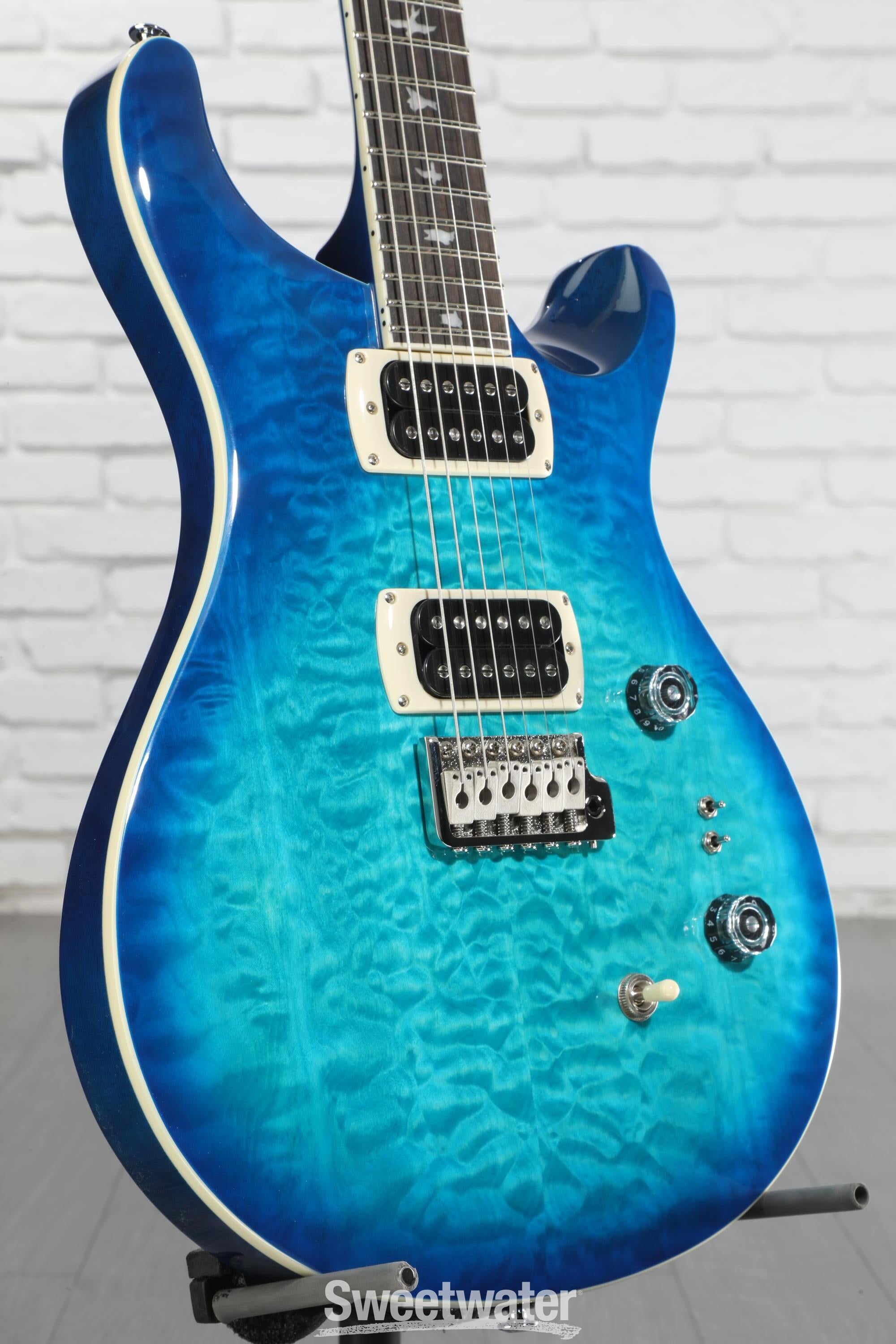 PRS SE Custom 24-08 Quilt Electric Guitar - Lake Blue
