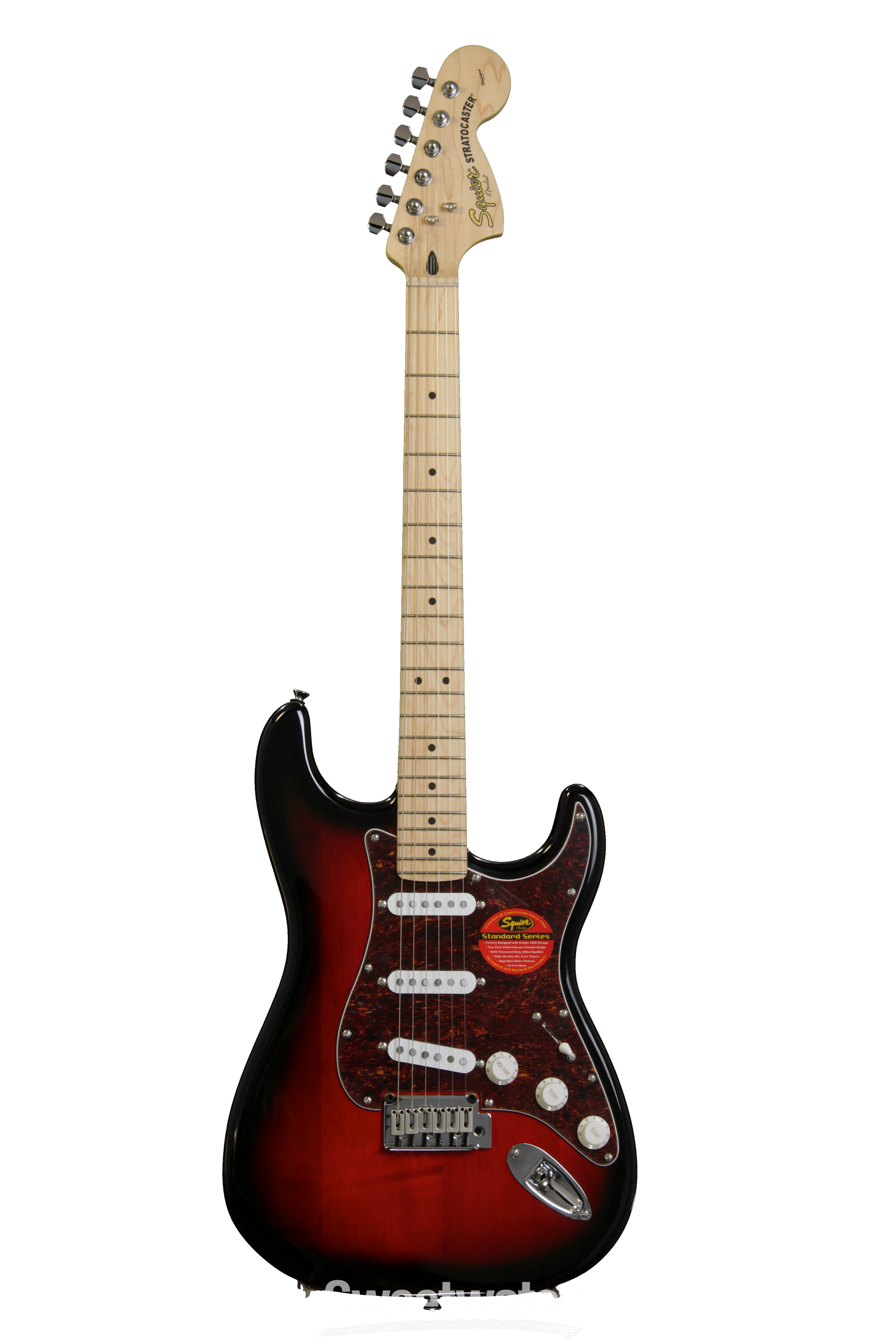 Squier Standard Stratocaster - Antique Burst with Maple Fingerboard |  Sweetwater