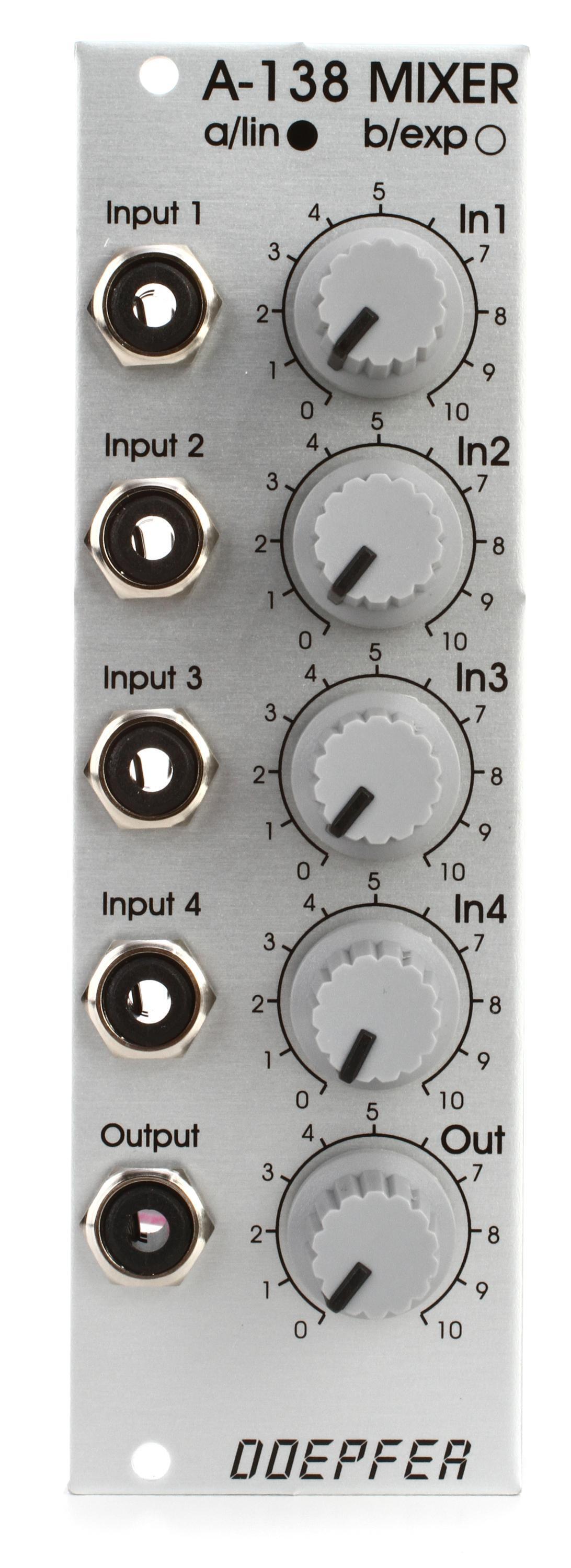Doepfer A-138a 4-channel Linear Mixer Eurorack Module - Standard Edition