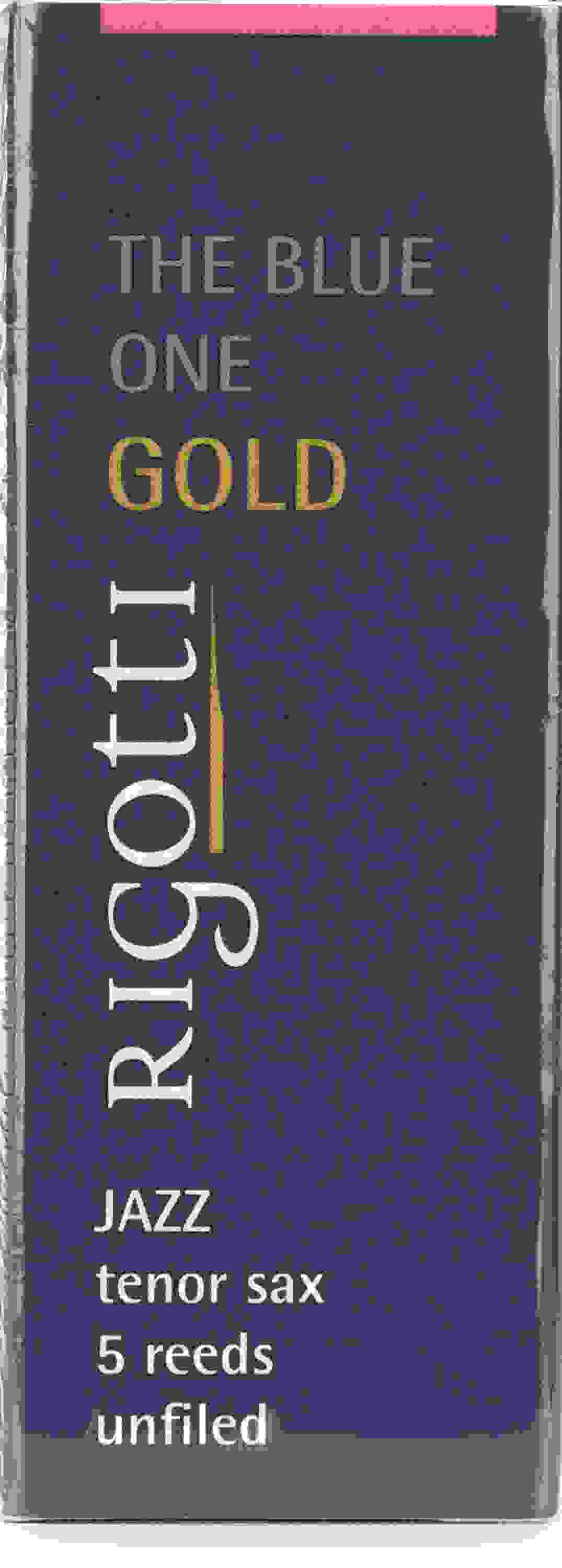 Rigotti RG5.JST Gold Jazz Tenor Saxophone Reeds - 2.5 Strong (5-pack)