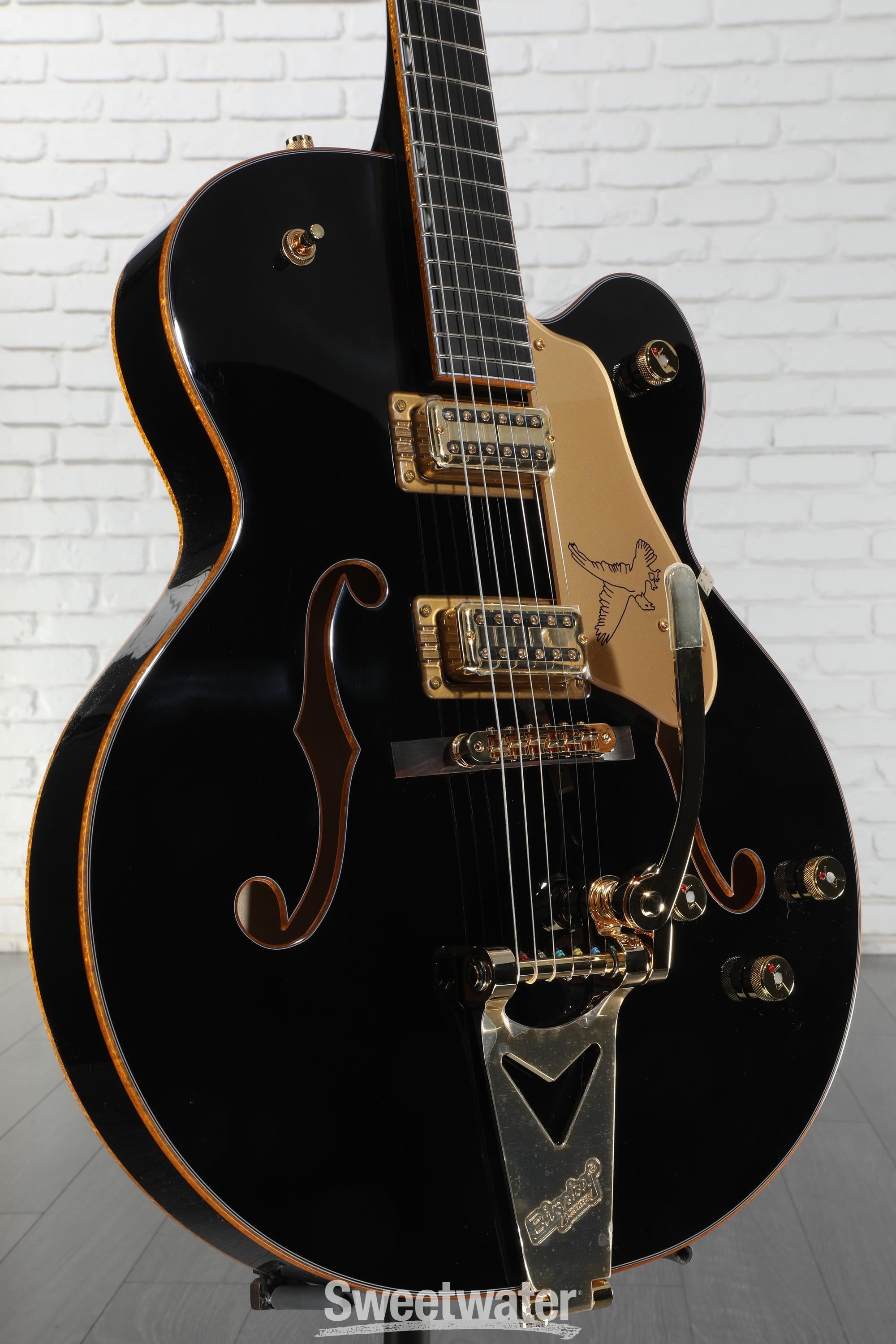 ギター Gretsch Black Falcon Gretsch Synchromatic Falcon Electric Guitar - Black | Sweetwater