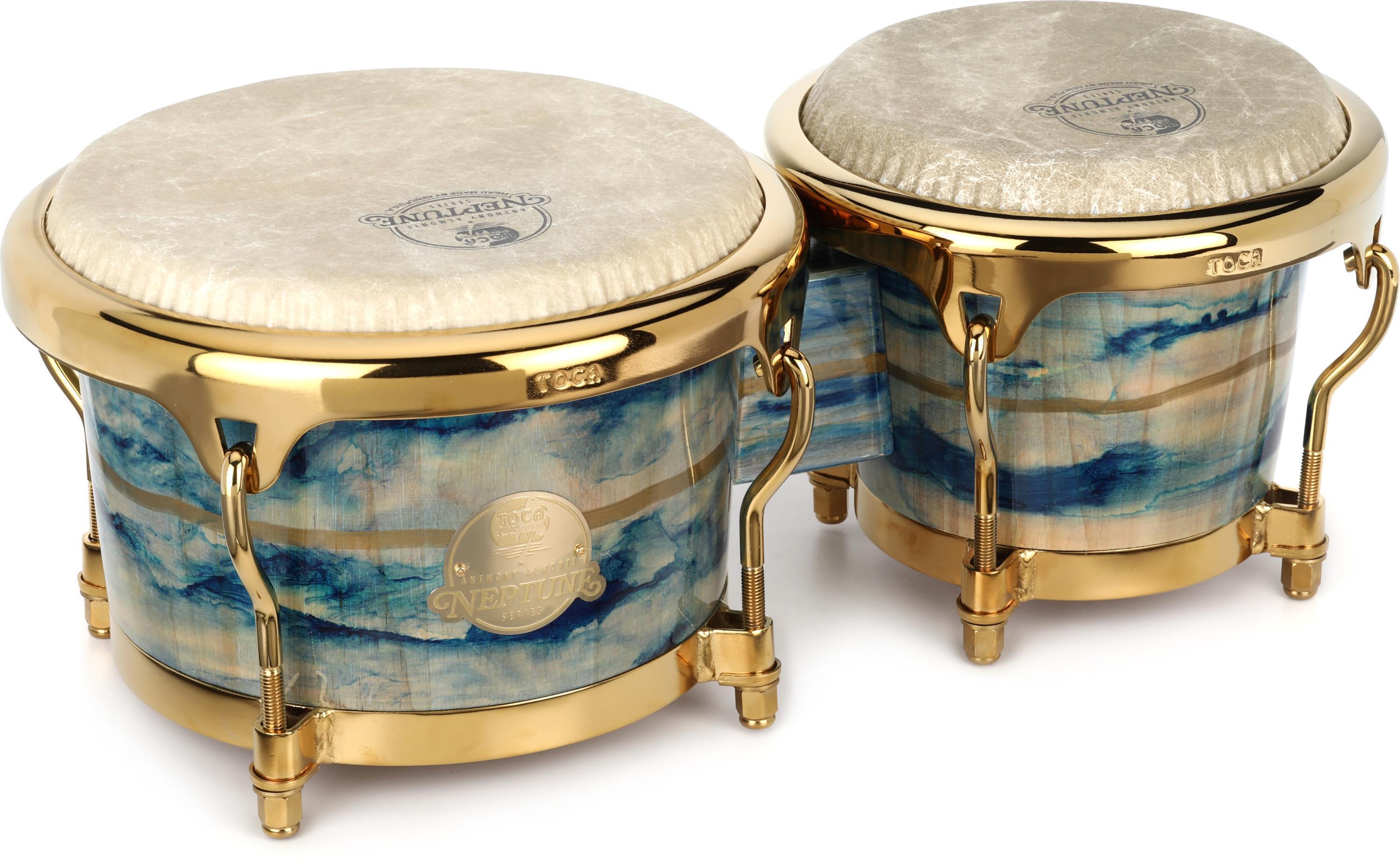TOCA ボンゴ Toca Percussion Anthony Almonte Neptune Signature Bongos - Blue