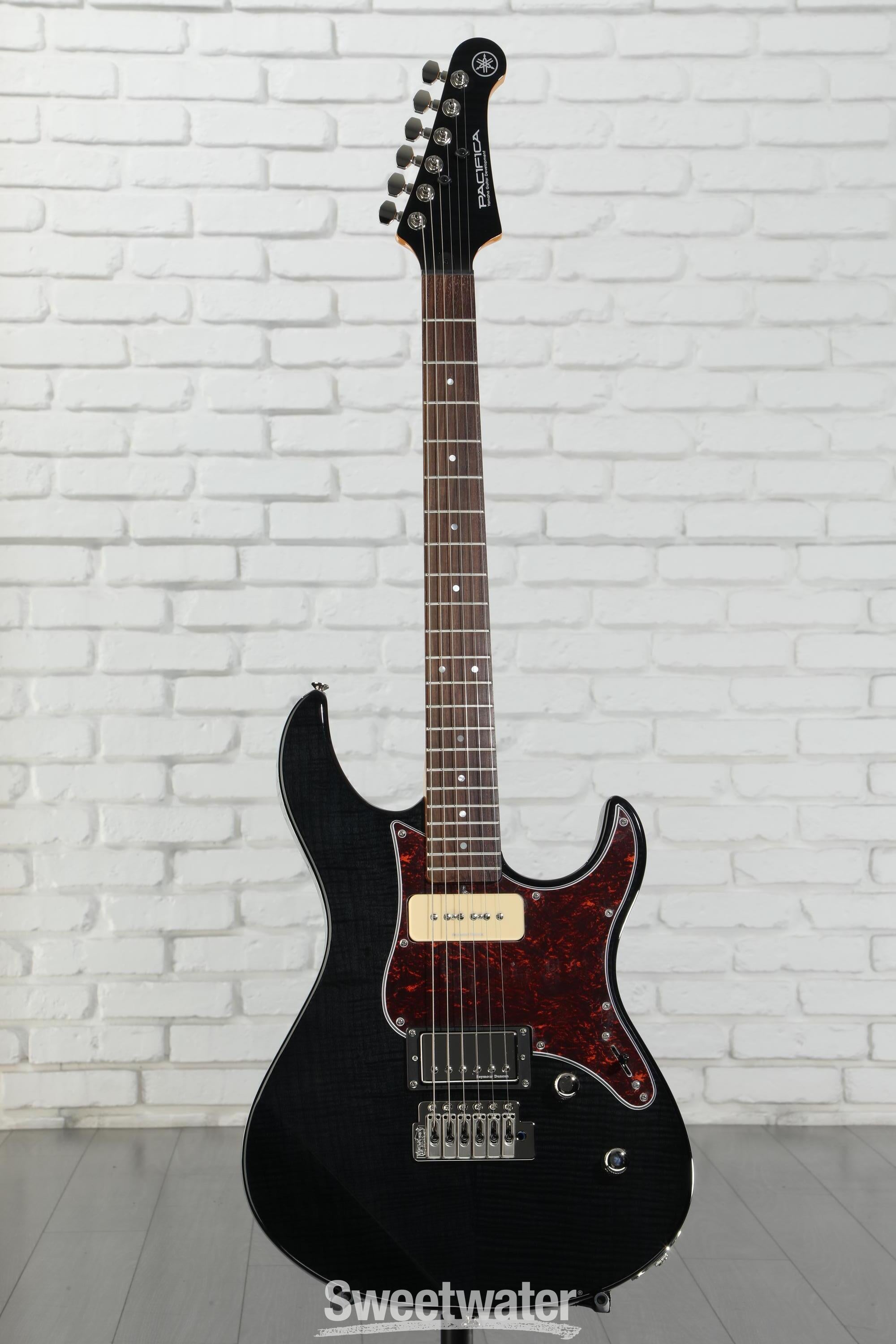 Yamaha PAC611VFM Pacifica Electric Guitar - Trans Black