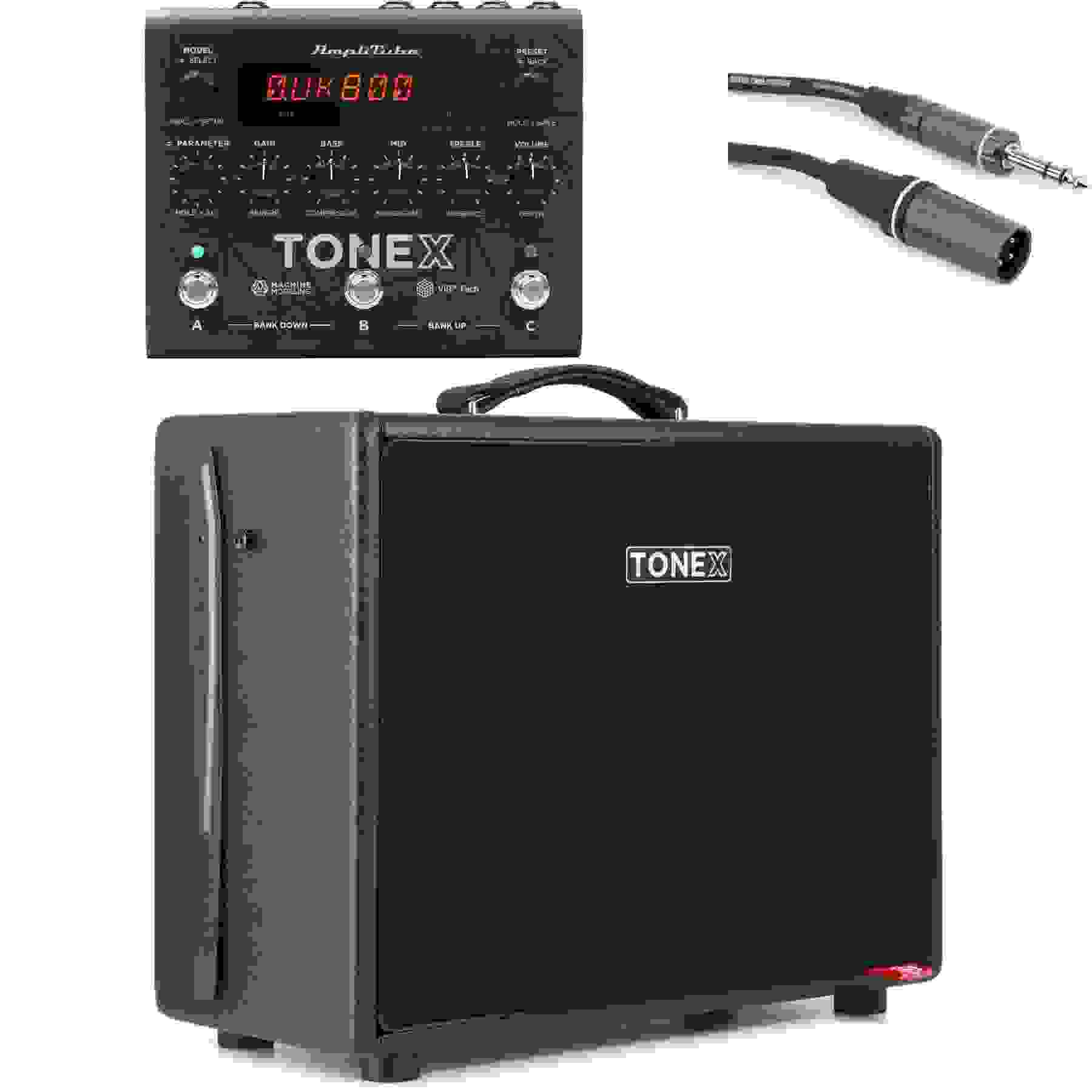 IK Multimedia TONEX Pedal Amplifier/Cabinet/Pedal Modeler and 1x12' Power Guitar Cabinet