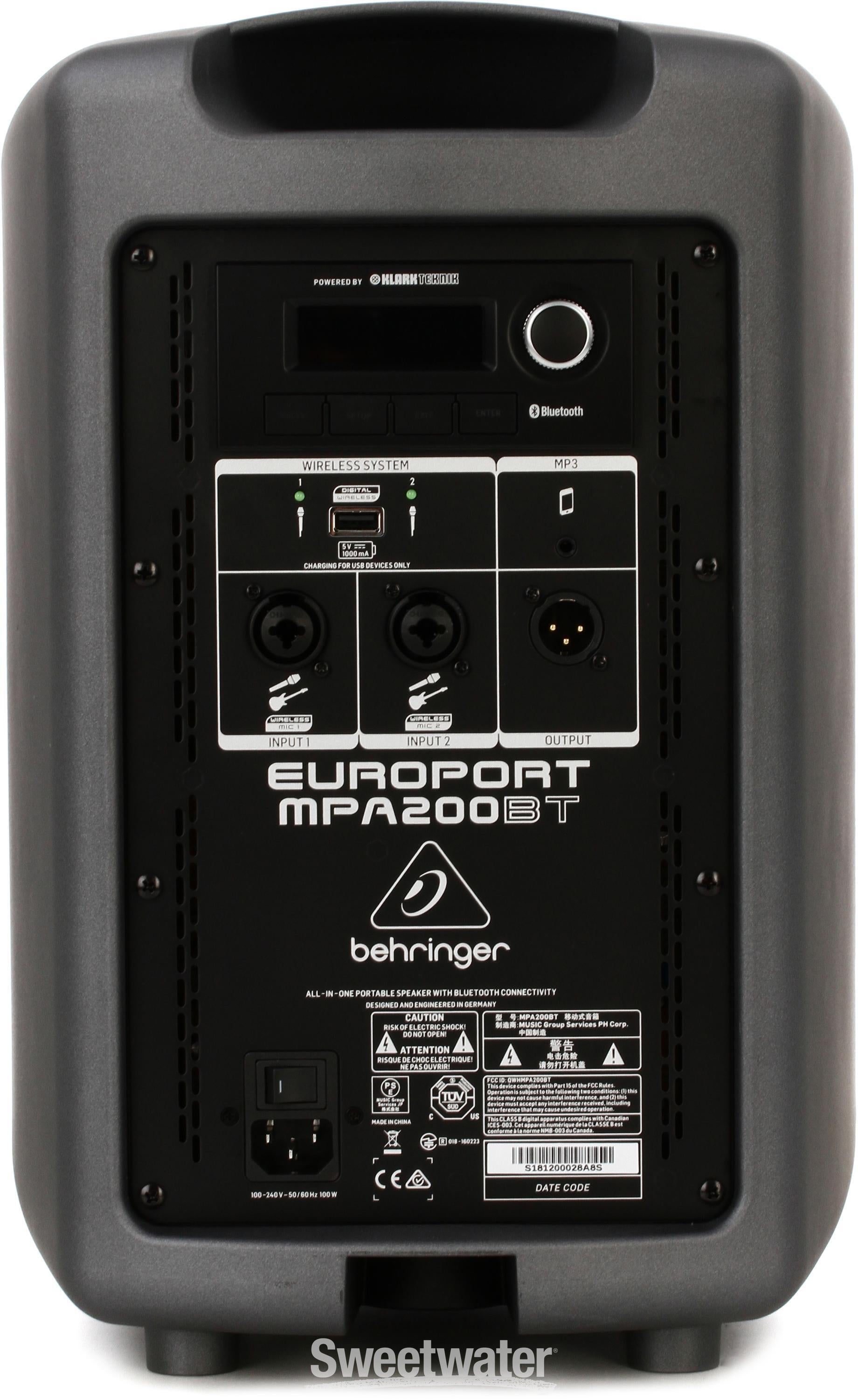 Behringer mpa hot sale 200