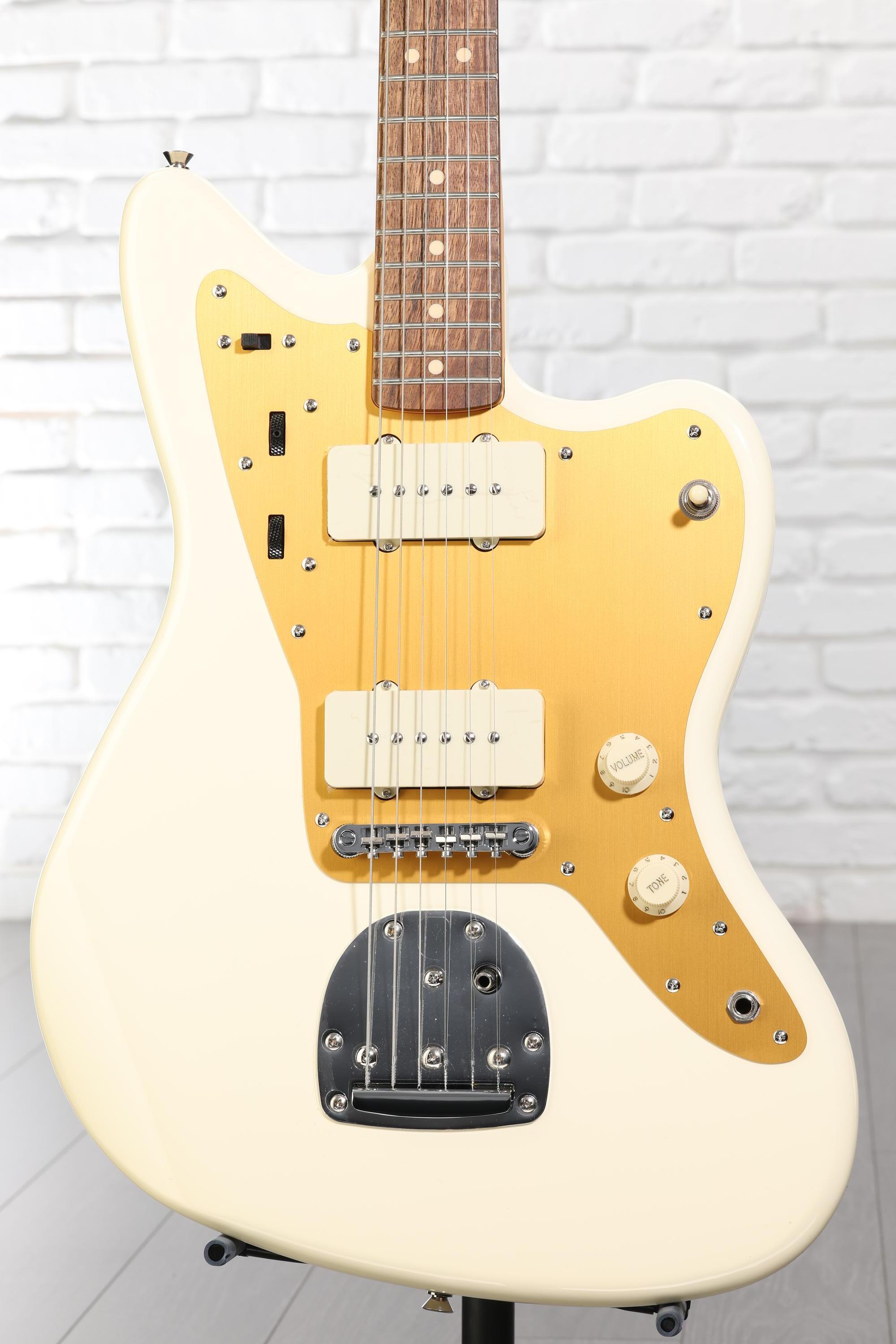 Squier J Mascis Signature Jazzmaster - Vintage White with Indian