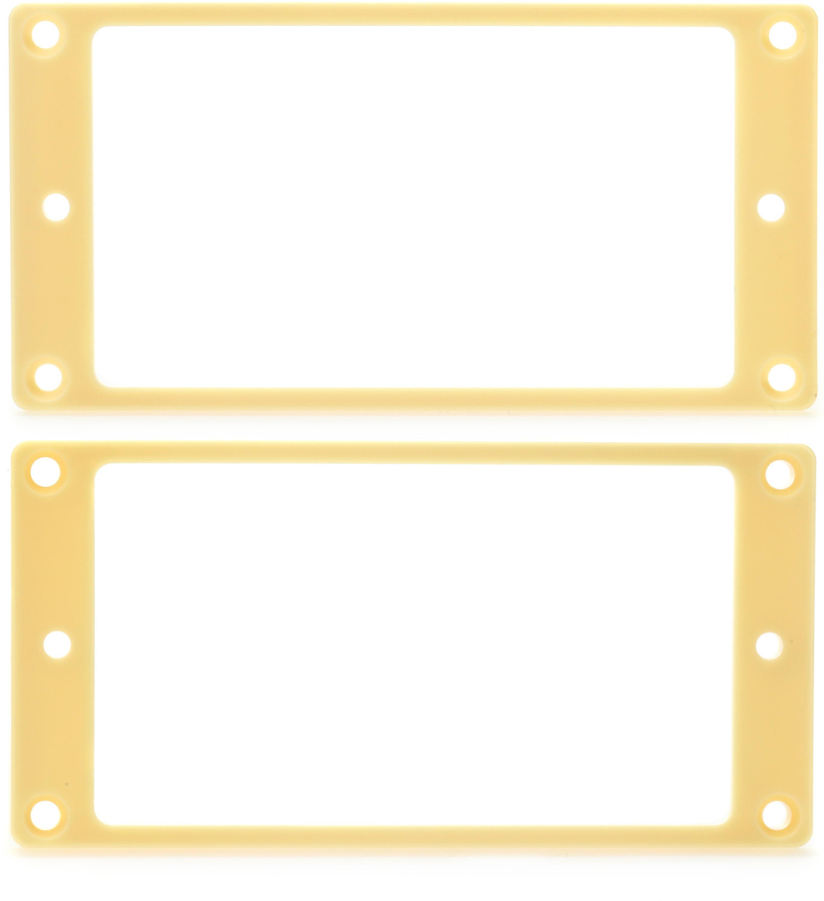 Photo of PRS Humbucker Pickup Rings - Cream - Slanted