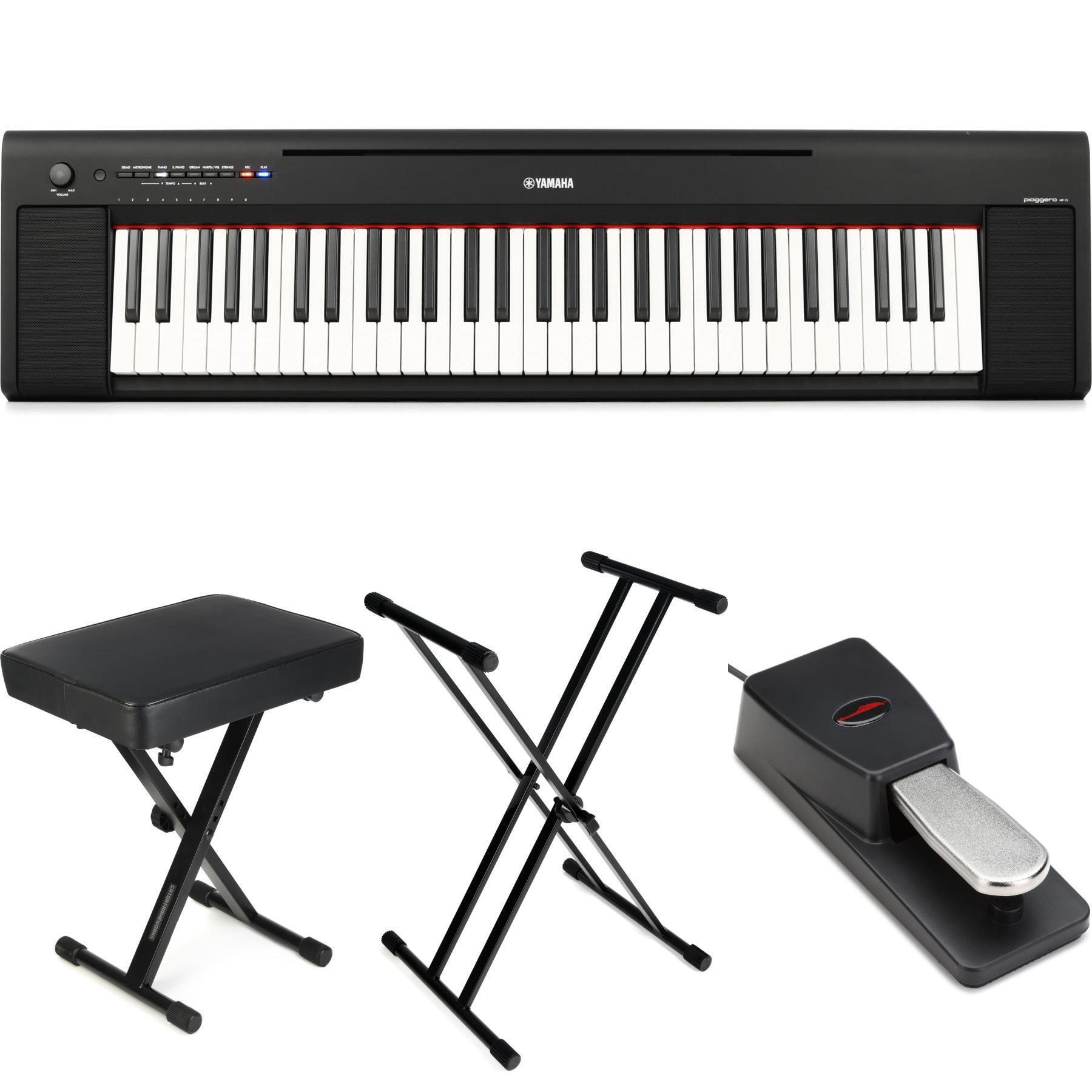 Yamaha Piaggero NP-15 61-key Portable Piano - Black | Sweetwater
