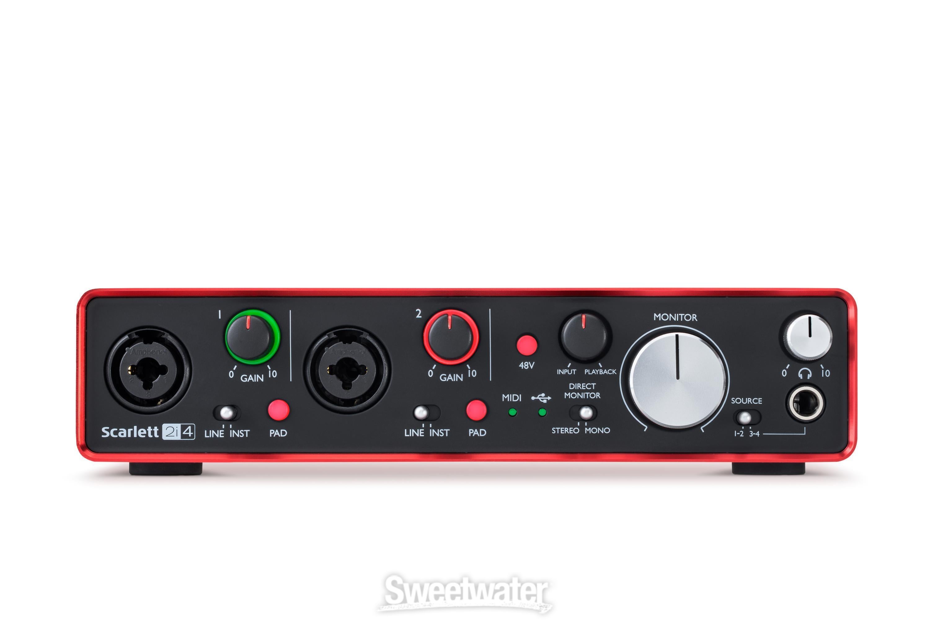 Focusrite Scarlett 2i4 USB Audio Interface Reviews | Sweetwater