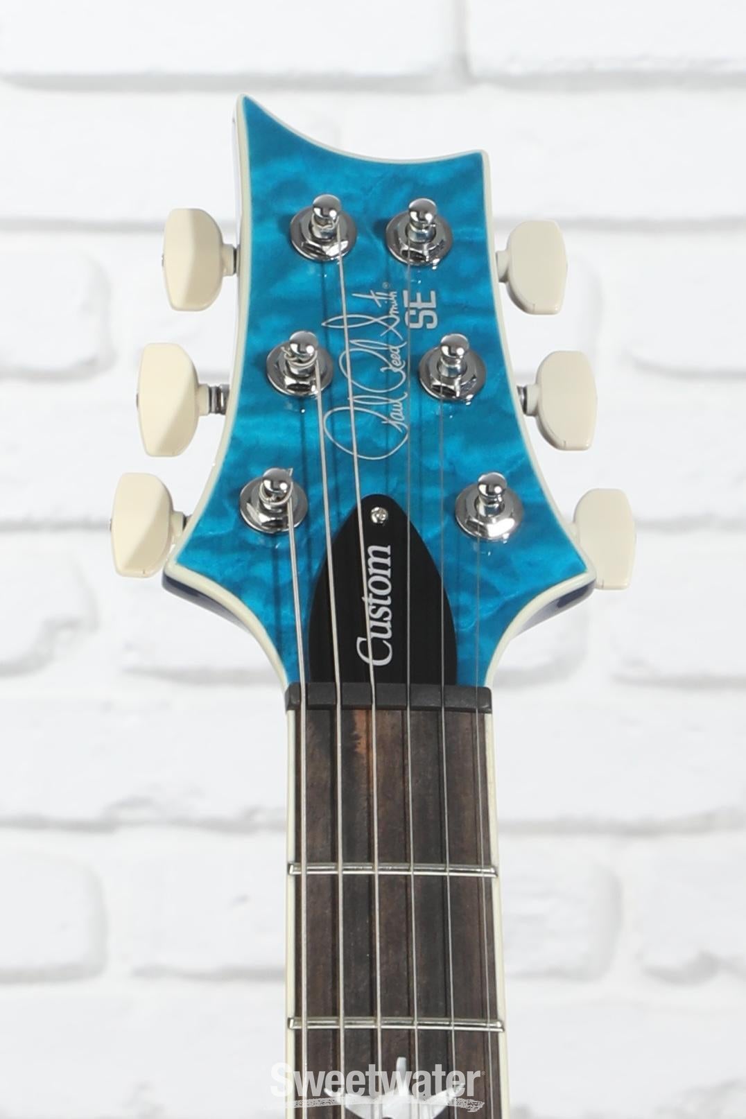 PRS SE Custom 24-08 Quilt Electric Guitar - Lake Blue