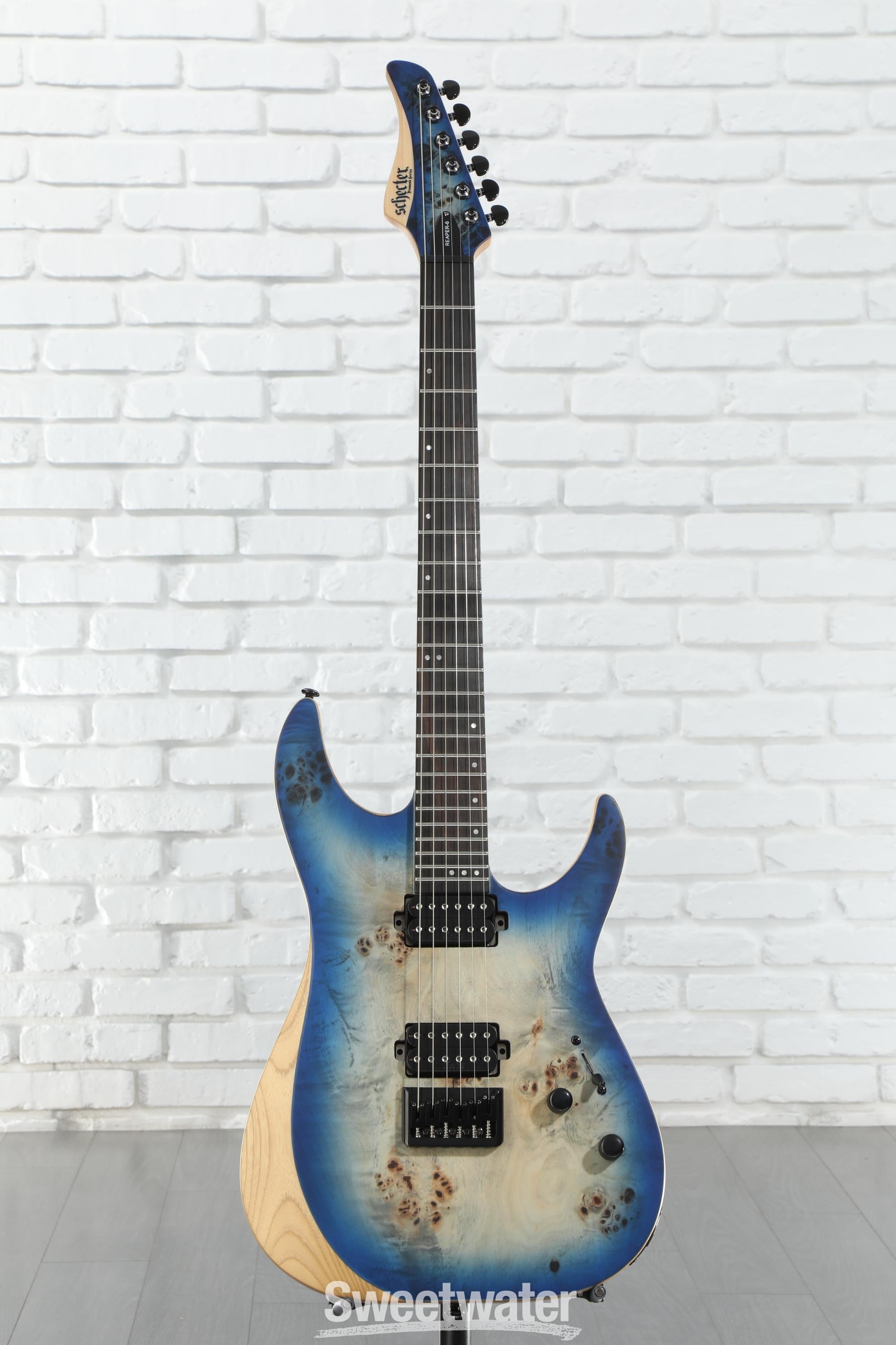 Schecter Reaper-6 Electric Guitar - Satin Sky Burst | Sweetwater