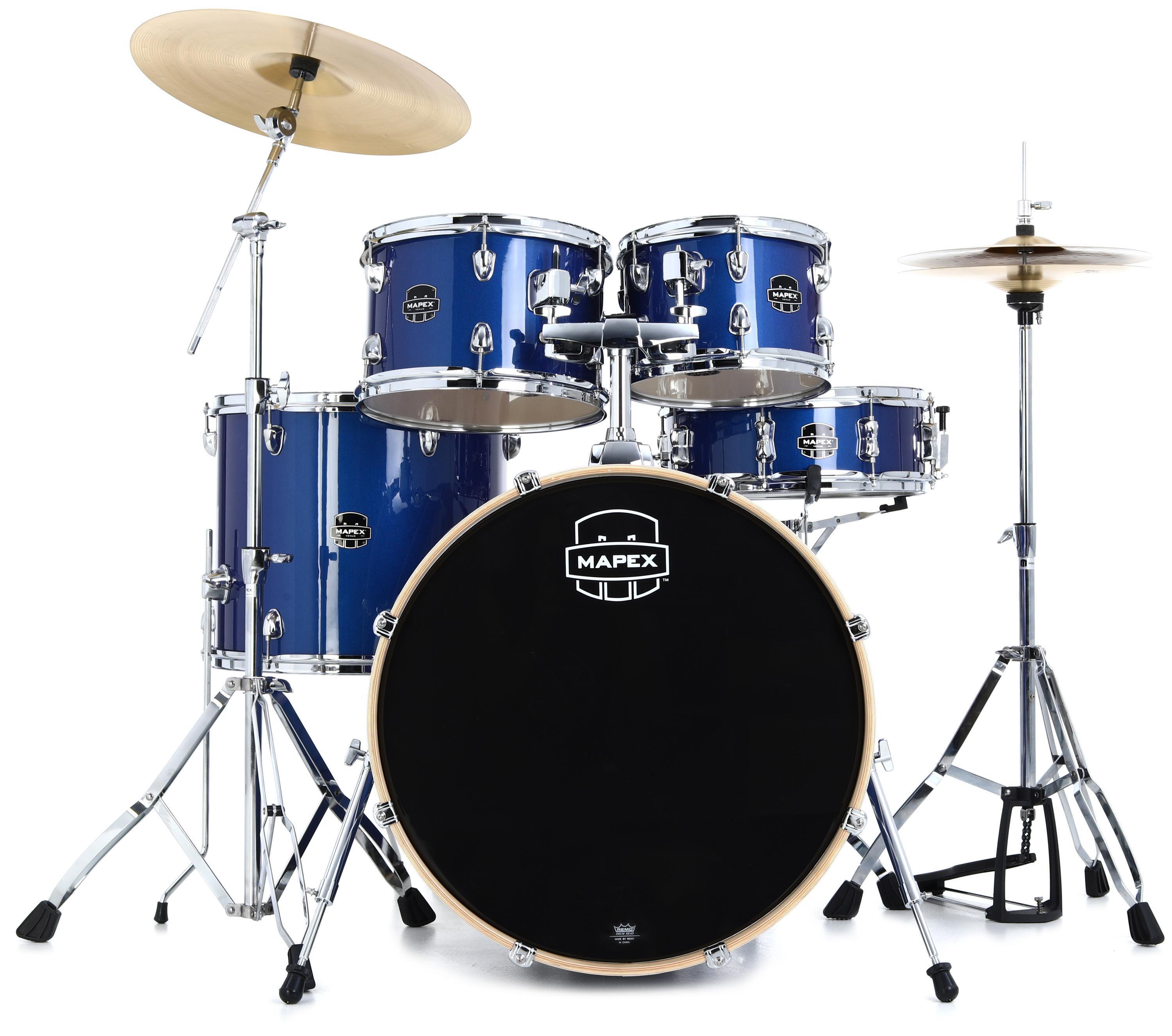 Mapex Venus VE5294FTC 5-piece Rock Complete Drum Set - Blue Sky