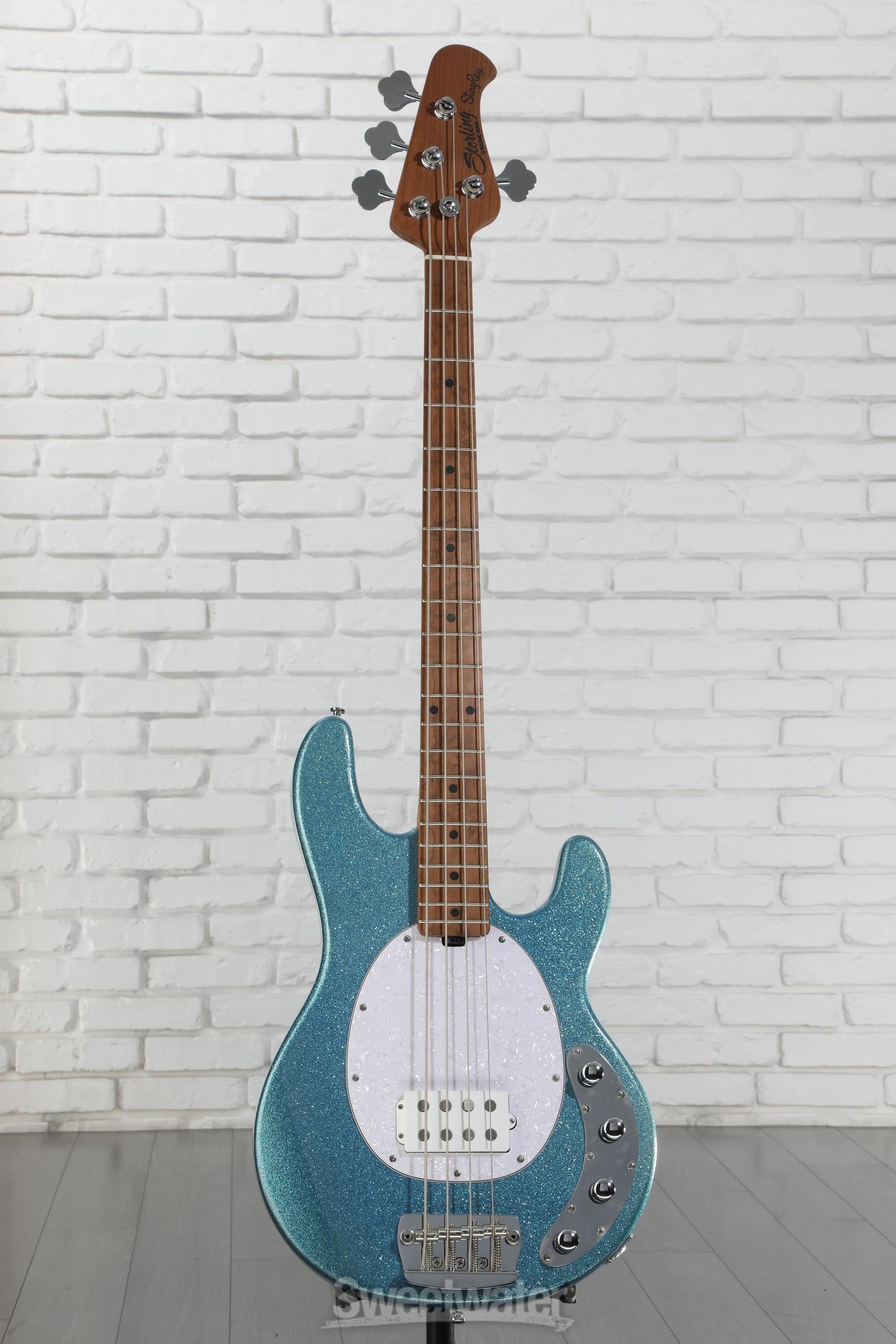 Sterling By Music Man StingRay RAY34 Bass Guitar - Blue