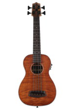 Photo of Kala U-Bass Exotic Mahogany, Left-Handed Acoustic-Electric Bass Guitar - Natural Satin