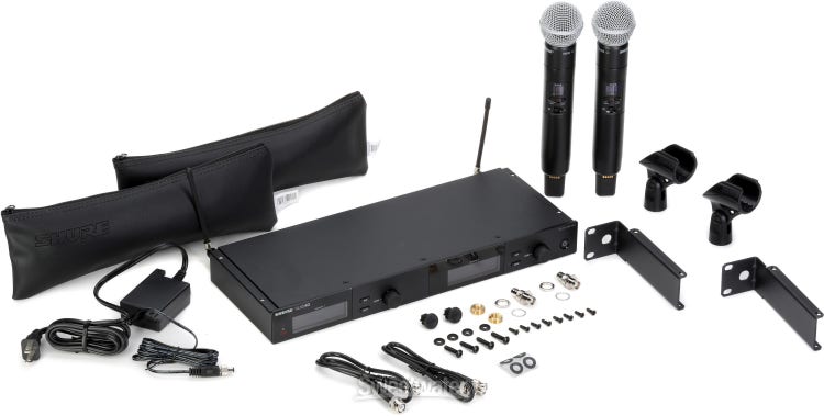Shure SLXD24D/SM58 Digital Wireless Dual Handheld Microphone System - H55 Band