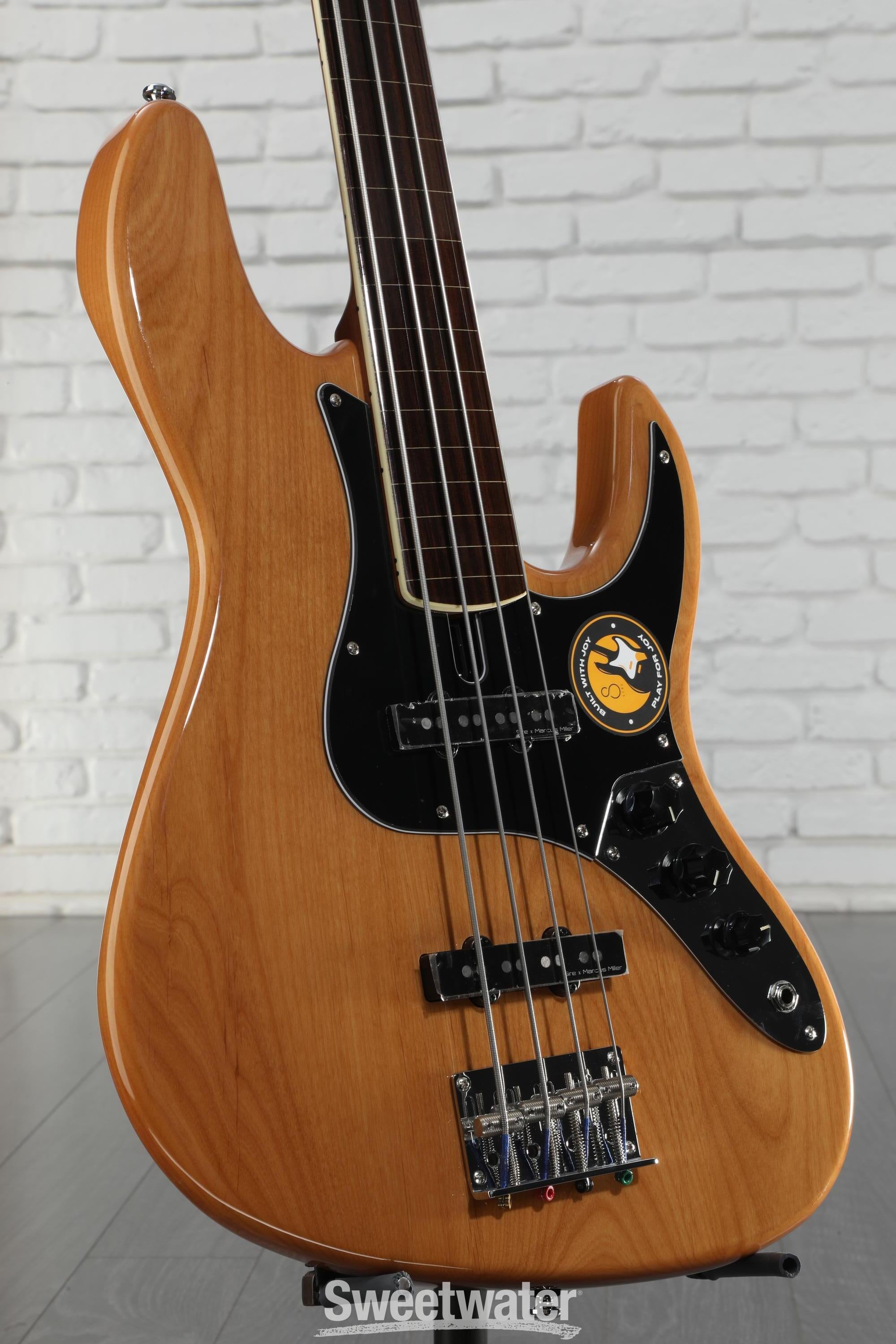 Sire Marcus Miller V5 24 Fretless Bass Guitar - Natural