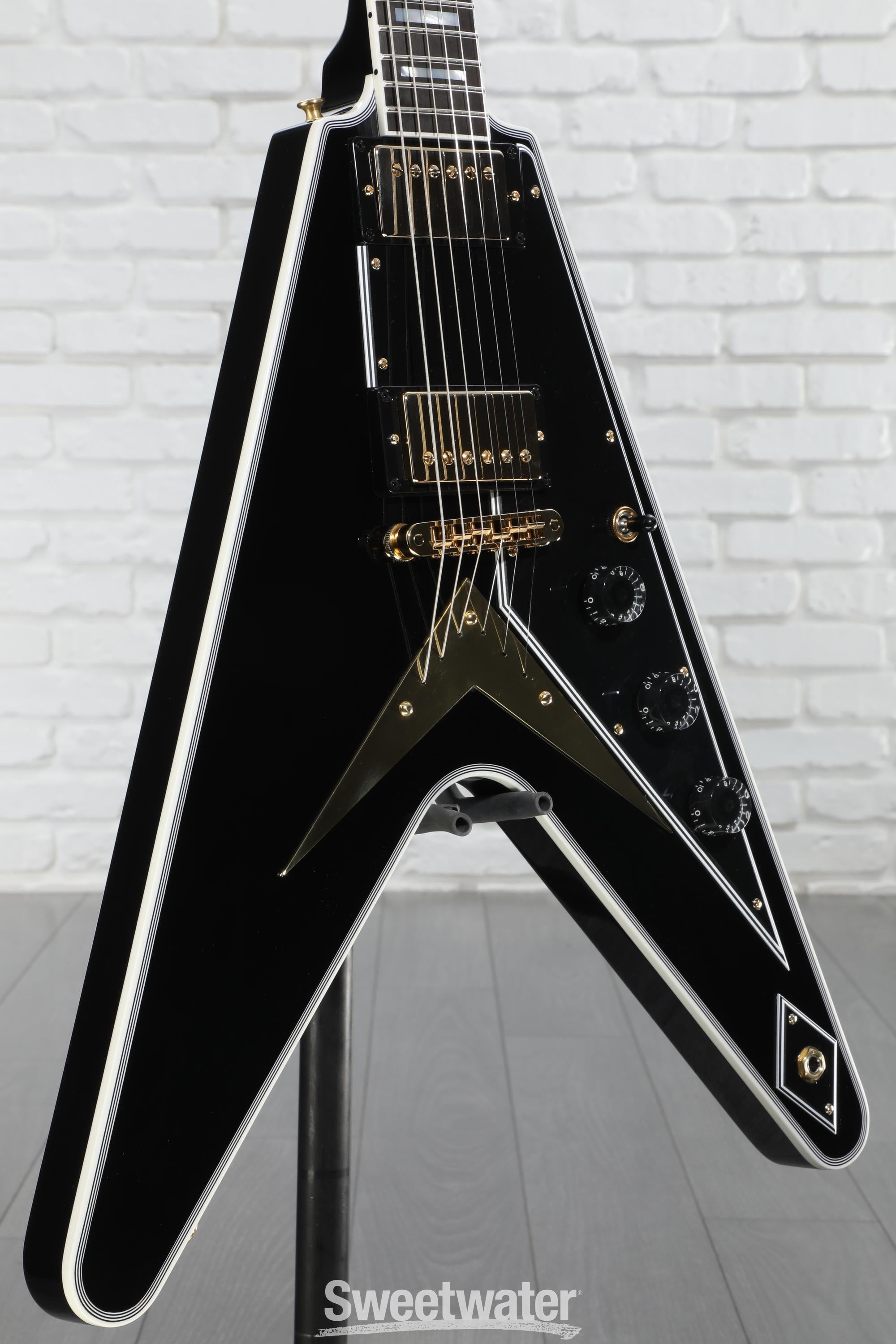 【美品】Momose flying v custom ebony 希少】Momose Flying V Custom Ebony Gibson Flying V Custom