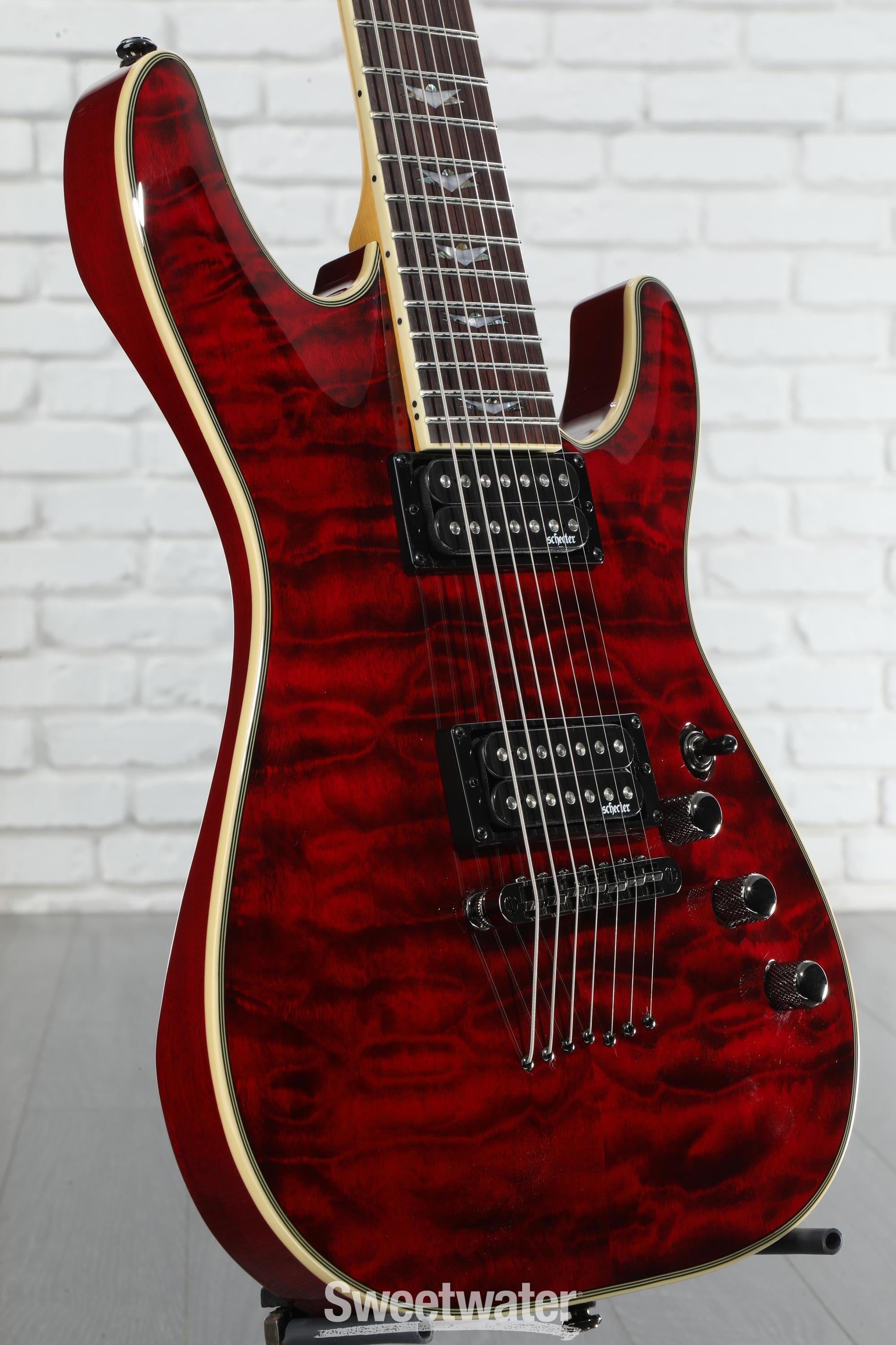 Schecter Omen Extreme-7 Electric Guitar - Black Cherry