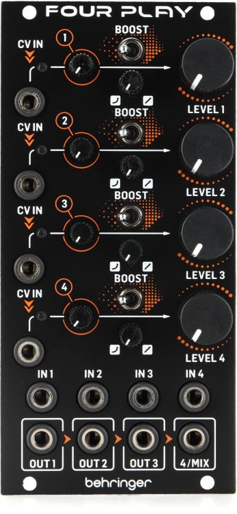 Erica Synths - Black Stereo Mixer v3