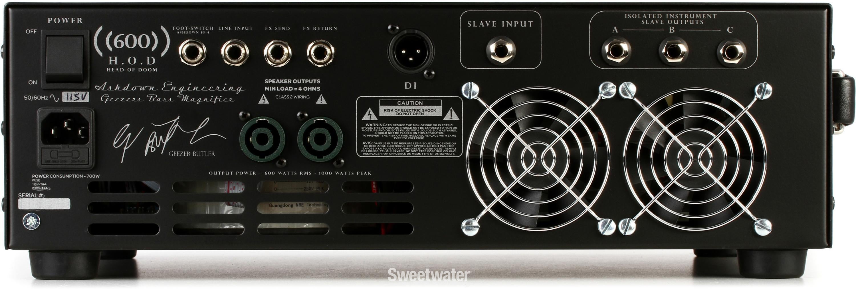 Ashdown Geezer Butler Head of Doom 600-watt Bass Head | Sweetwater