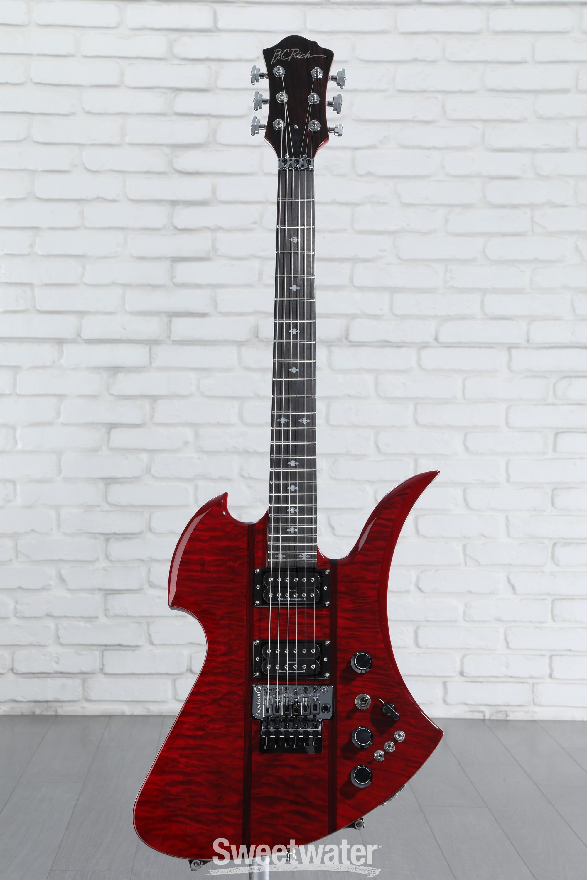 B.C. Rich Mockingbird Legacy ST with Floyd Rose Electric Guitar - Trans Red