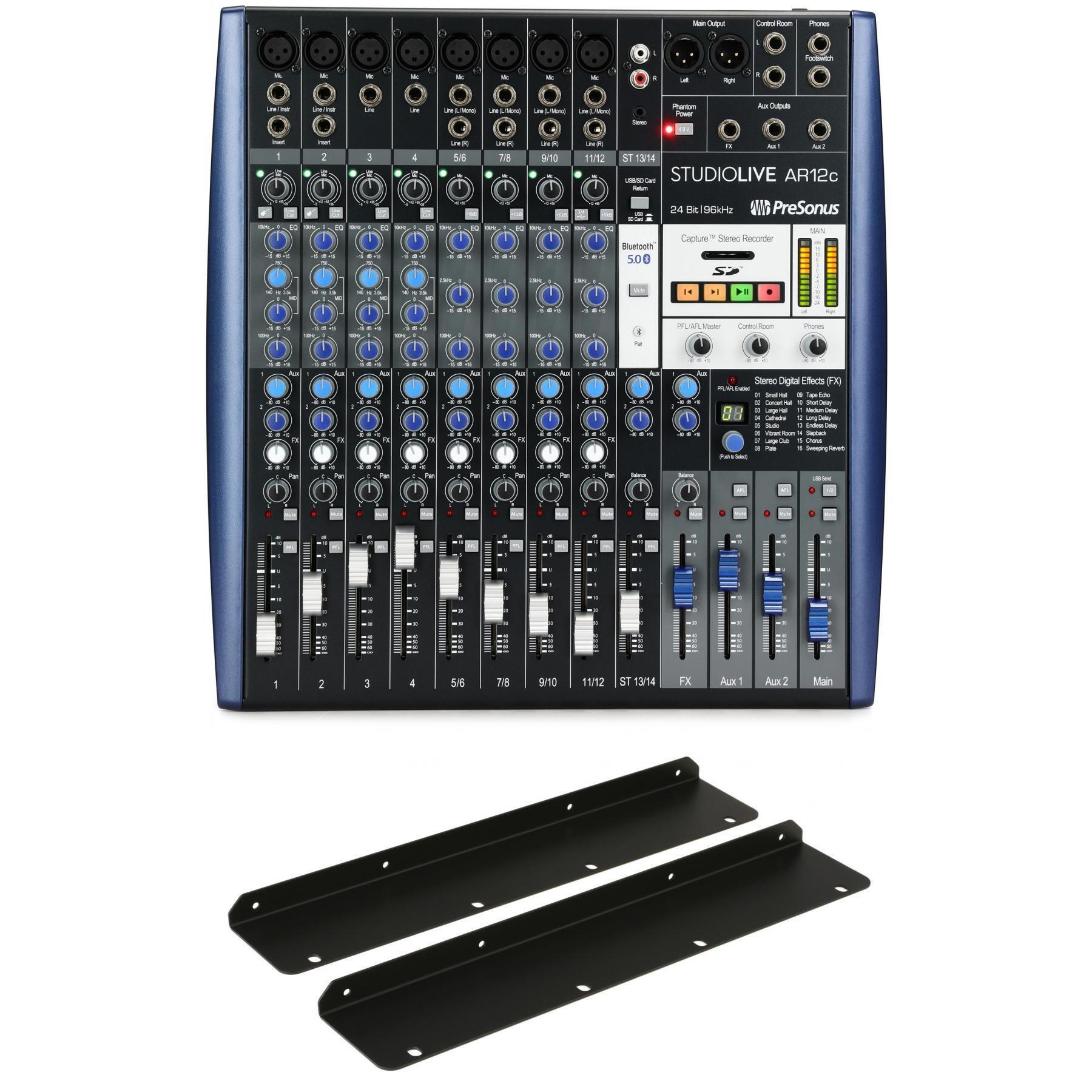 PreSonus StudioLive AR12c Mixer/Audio Interface with Rackmount Kit