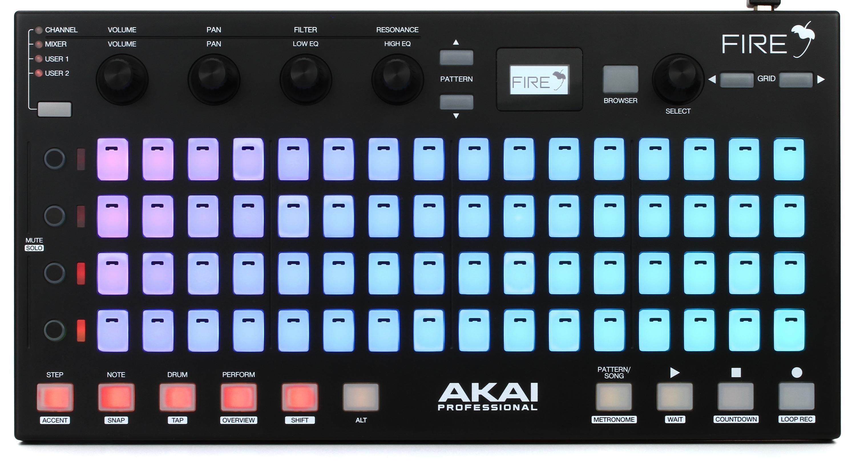 Bundled Item: Akai Professional Fire Grid Controller for FL Studio (No Software Included)