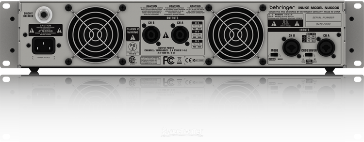 Behringer iNUKE NU6000 Power Amplifier Reviews | Sweetwater Behringer iNUKE NU6000 Power Amplifier Reviews | Sweetwater