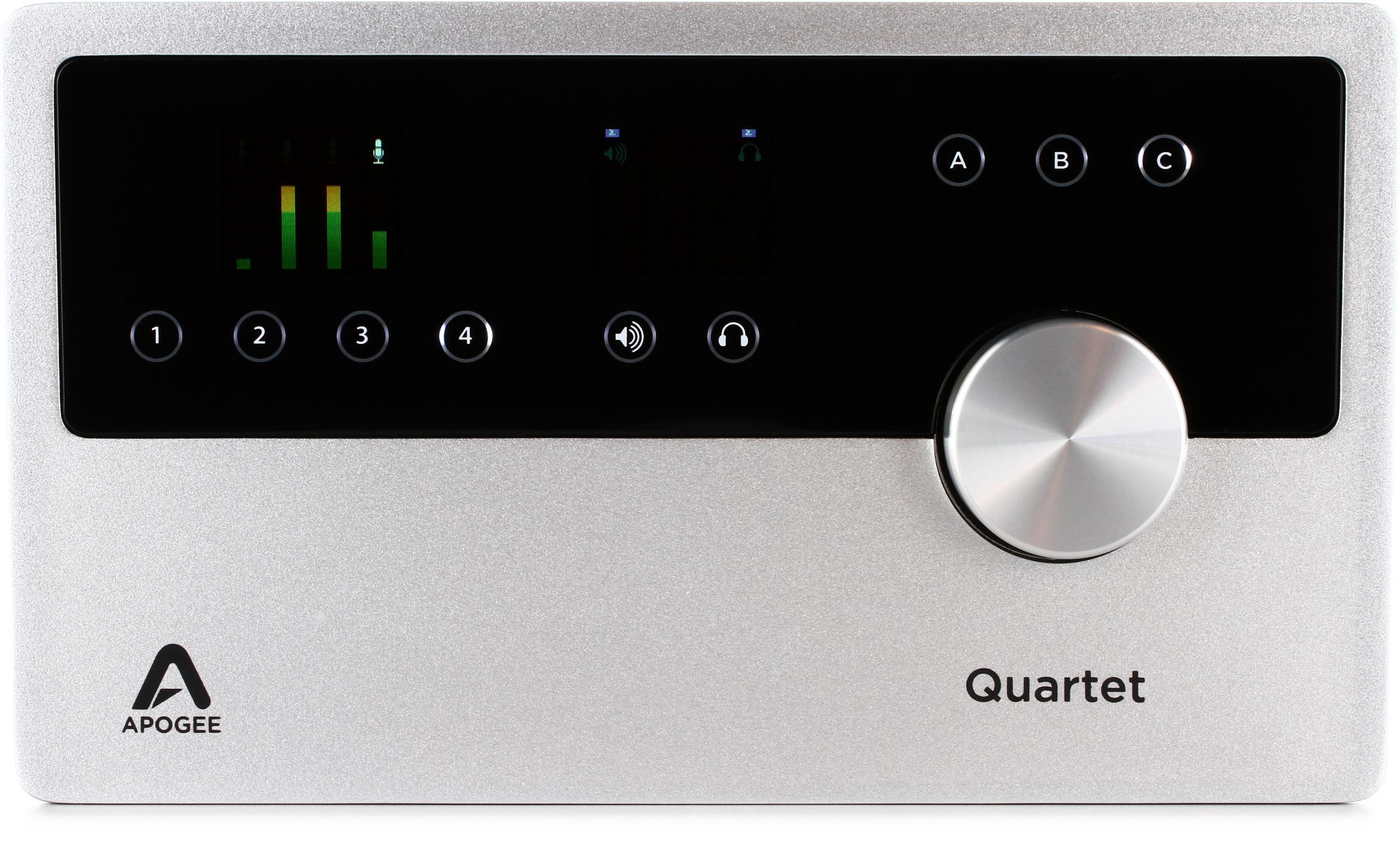 Apogee Quartet Desktop Audio Interface Reviews | Sweetwater