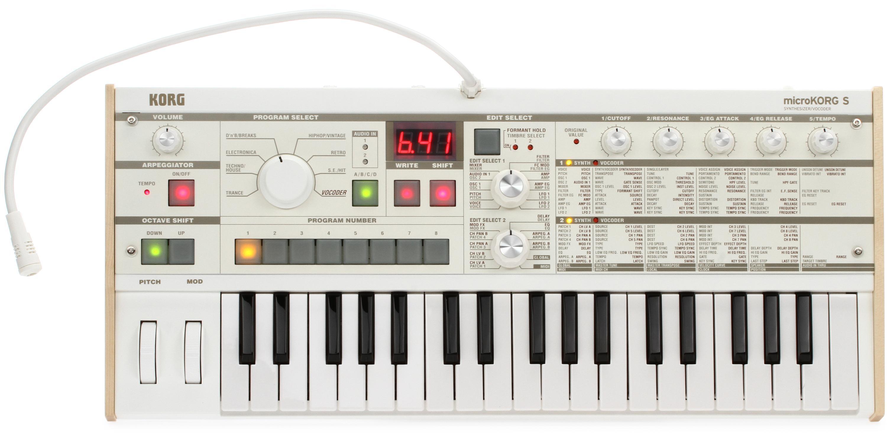 Korg microKORG S Synthesizer and Vocoder with Built-in