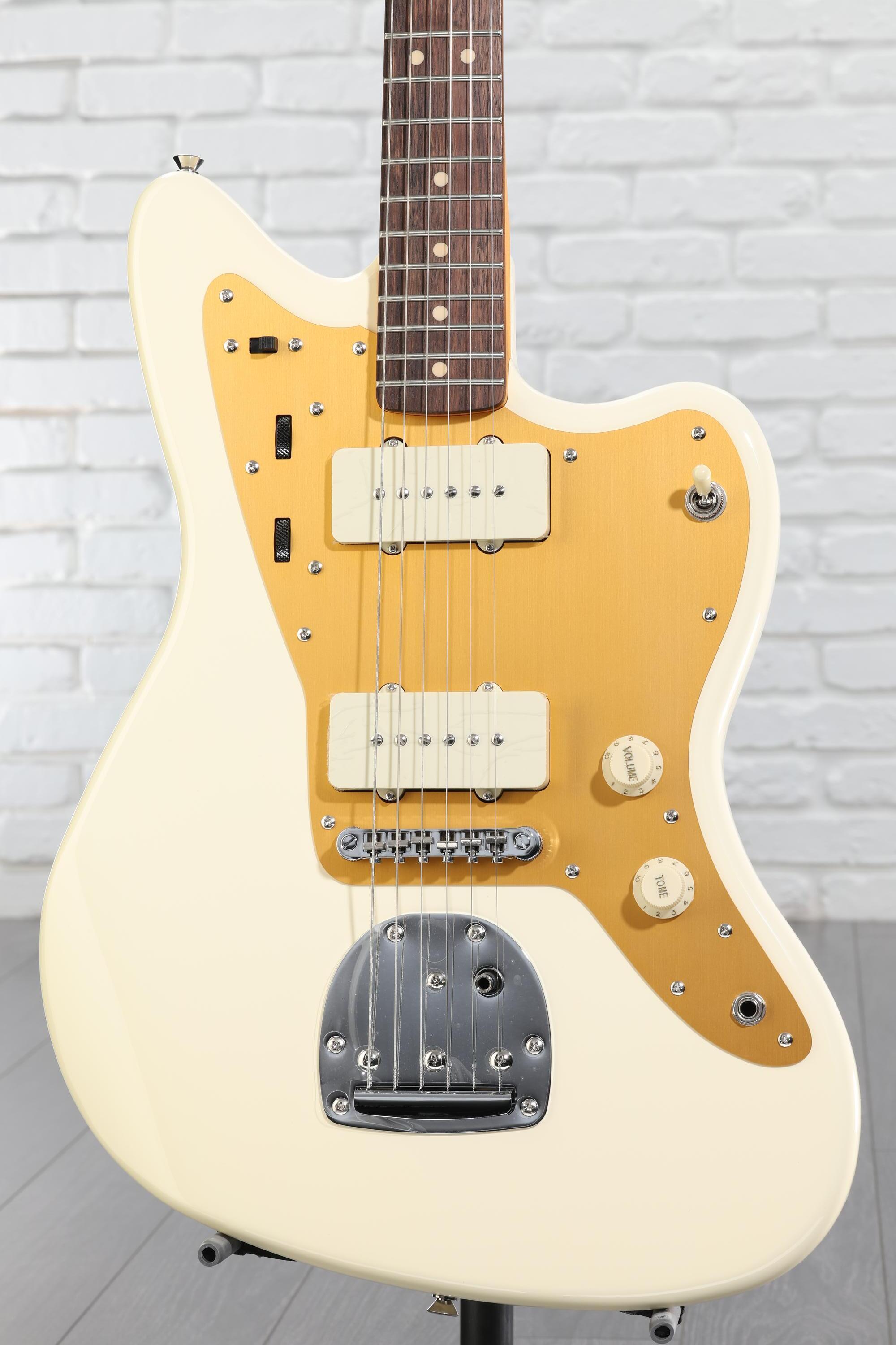 Squier J Mascis Signature Jazzmaster - Vintage White with Indian