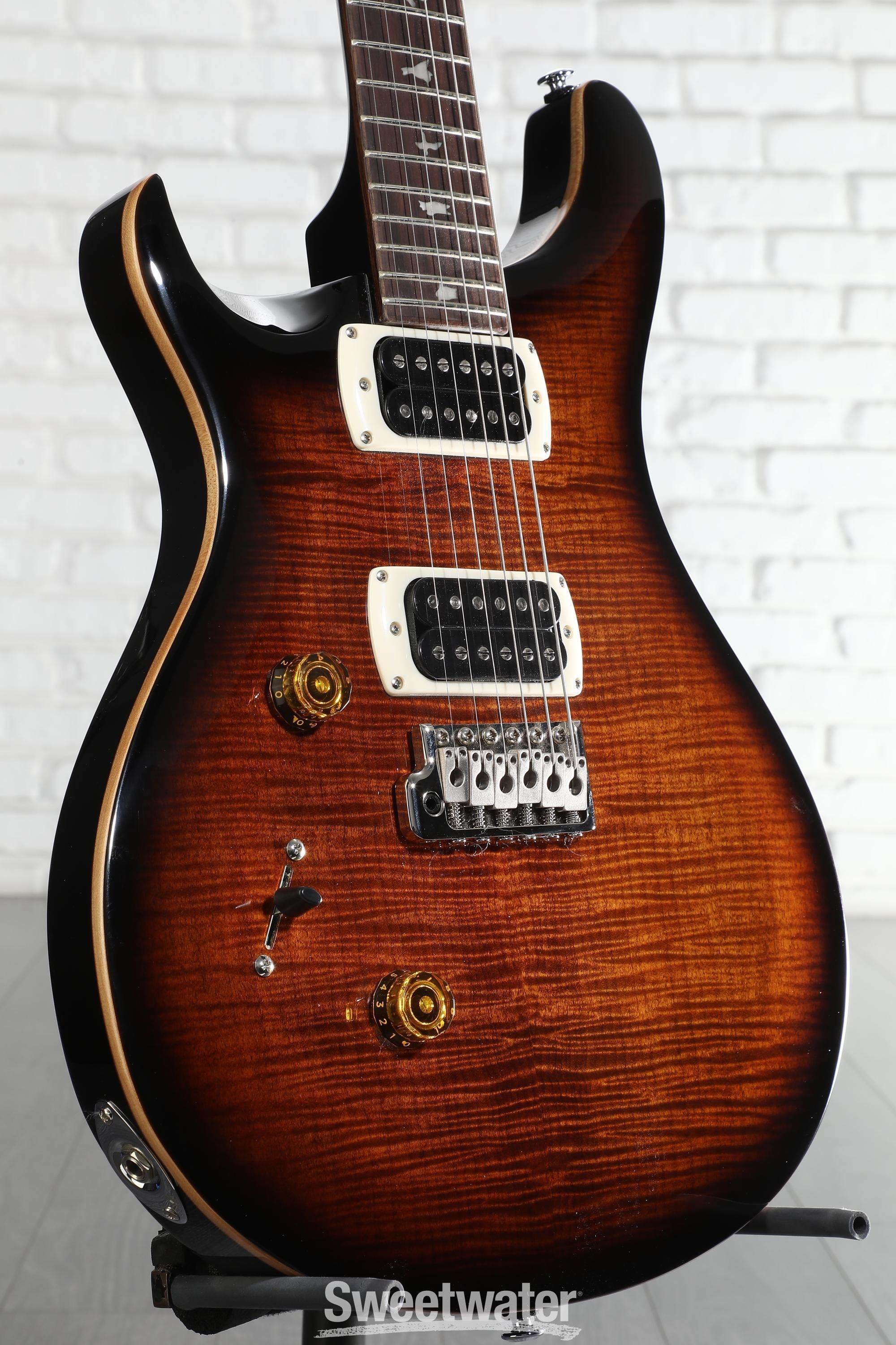Photo of PRS SE Custom 24 Left-handed Electric Guitar - Black Gold Sunburst