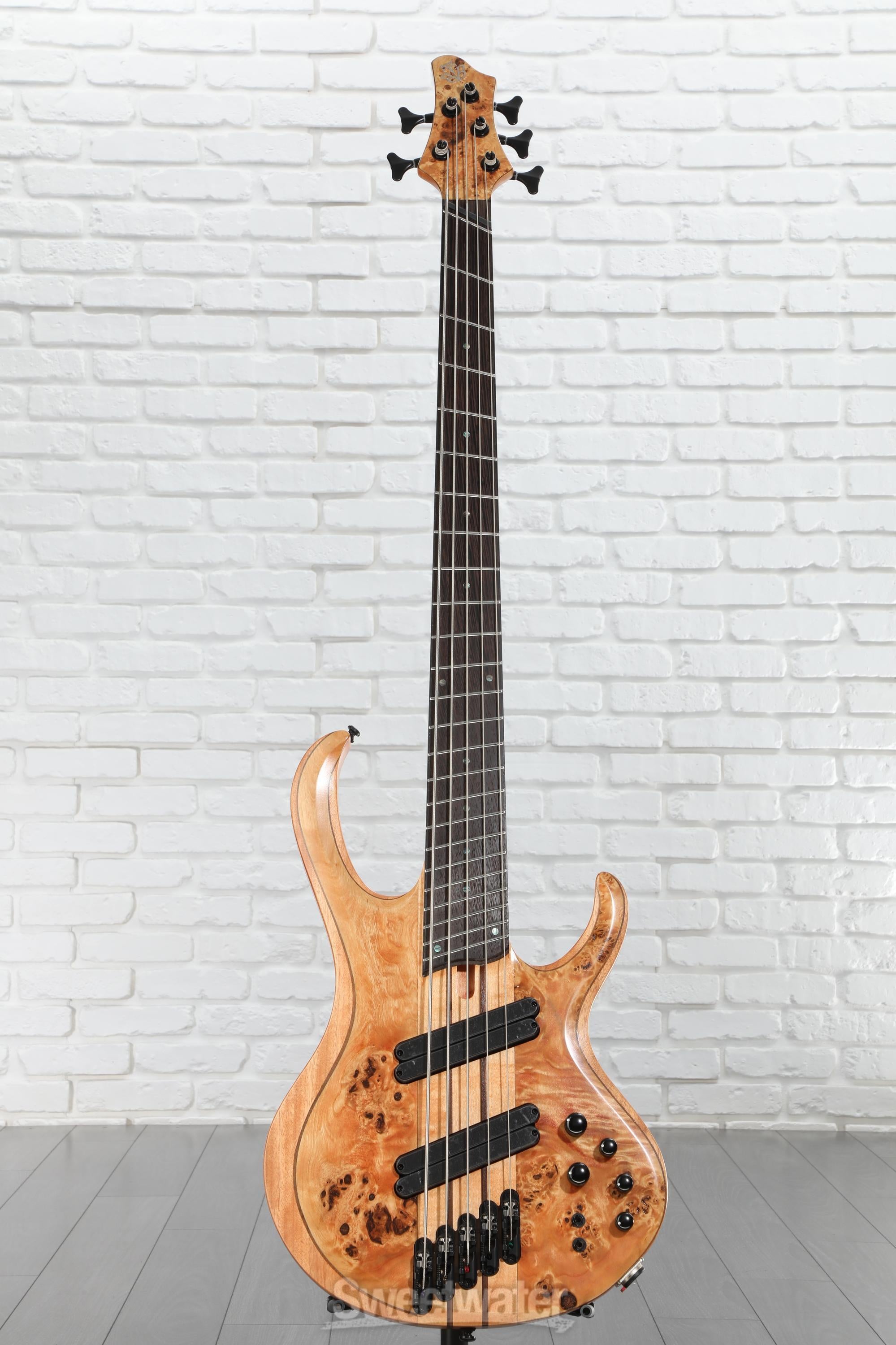 ベース Ibanez BTB805MS Ibanez BTB805MS 5-String Multi-Scale Electric Bass Transparent
