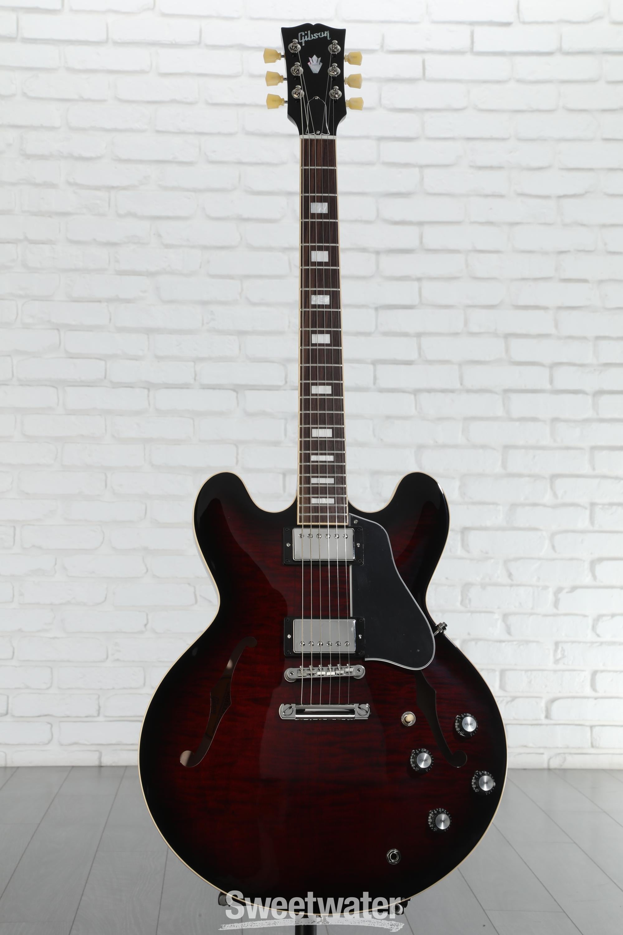 ギター Gibson ES-335 Figured Blood Moon Burst Gibson ES-335 Figured Semi-Hollow Electric Guitar Blood Moon Burst
