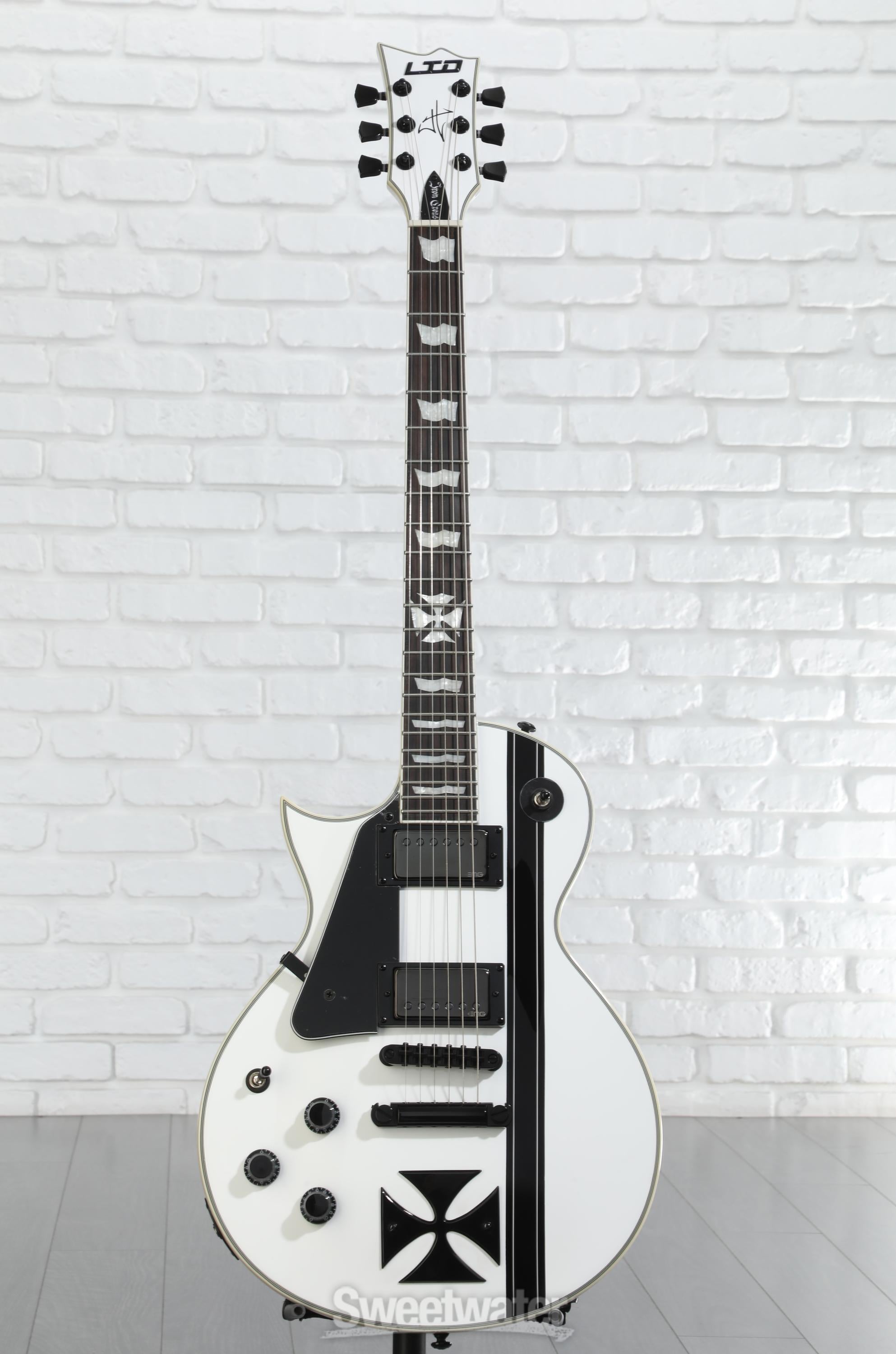 ESP LTD James Hetfield Iron Cross Left-Handed - Snow White