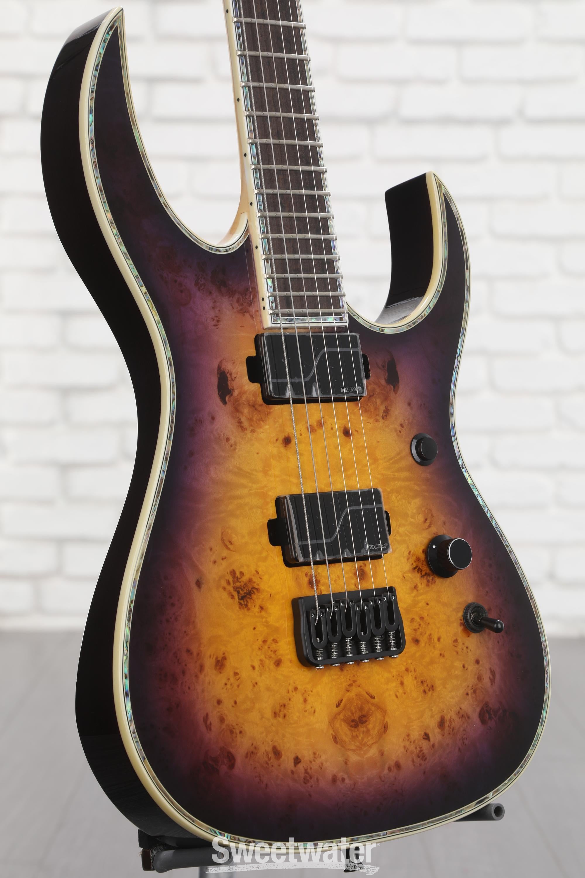 B.C. Rich Shredzilla Extreme with Hipshot Bridge - Purple Haze Transparent