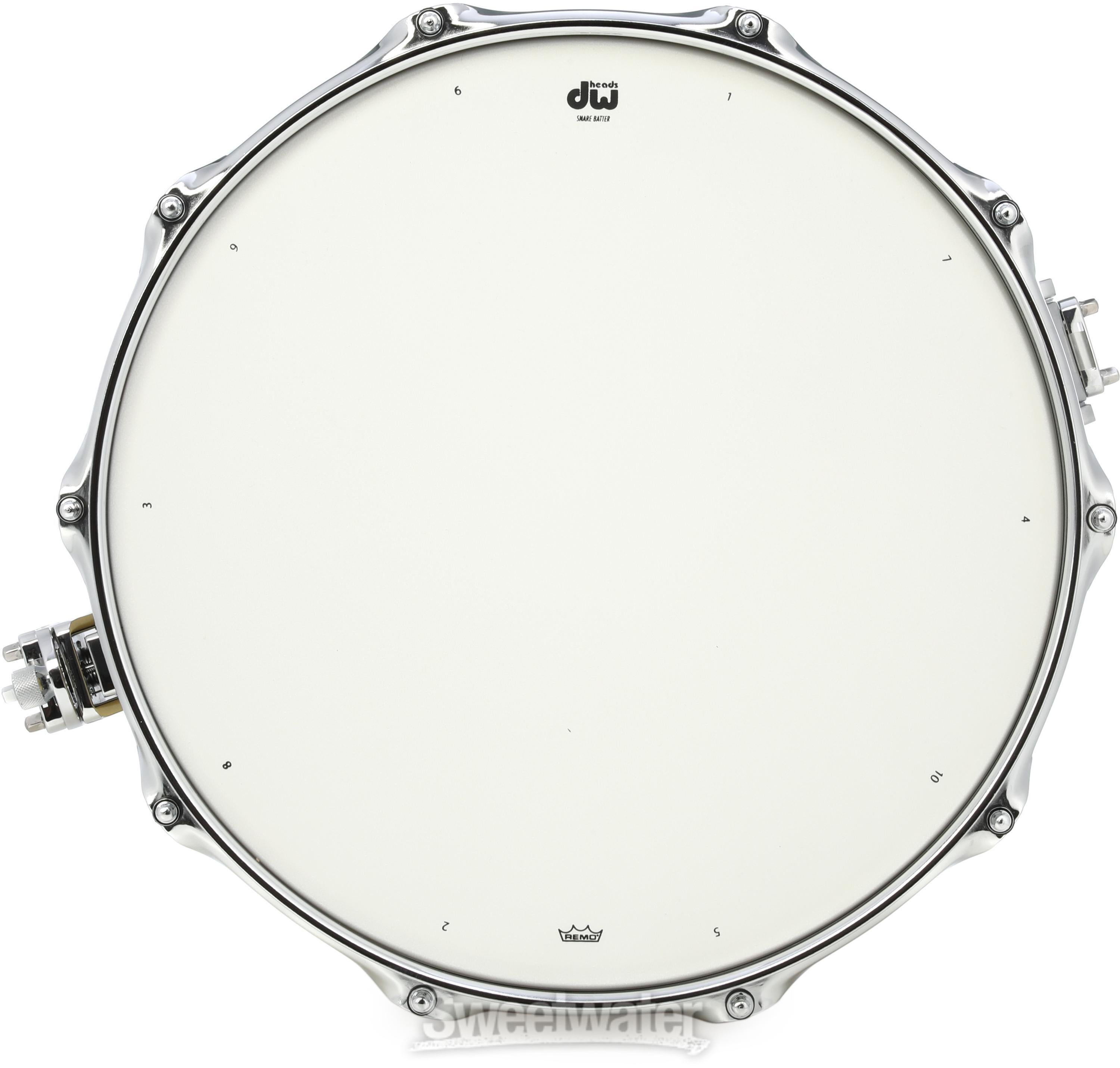 DW Performance Series Brass Snare Drum - 6.5 x 14-inch - Brushed 