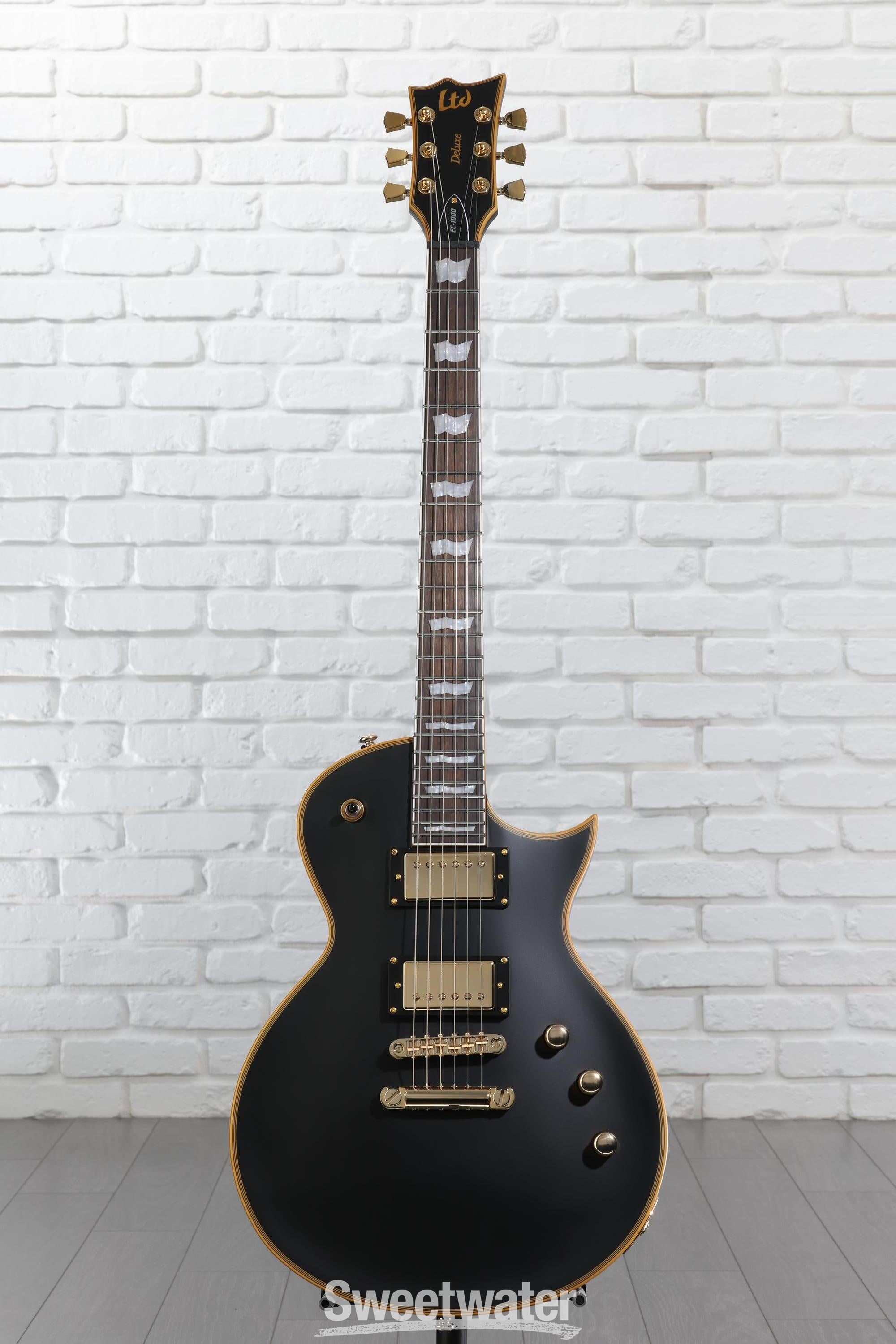 ESP LTD EC-1000 Duncan Electric Guitar - Vintage Black | Sweetwater