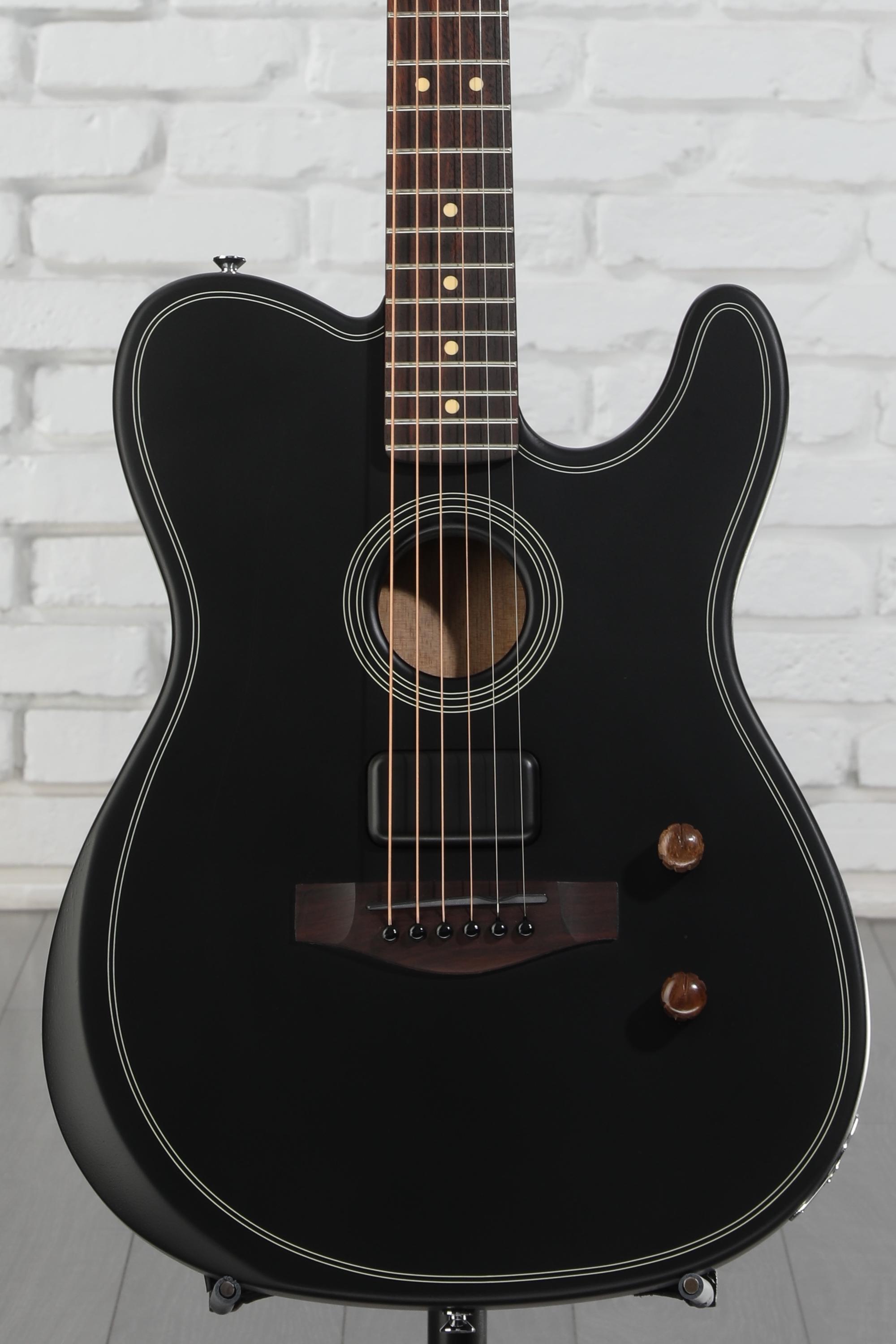 ギター Fender Acoustasonic Standard Black Fender Acoustasonic Standard Telecaster Acoustic-electric