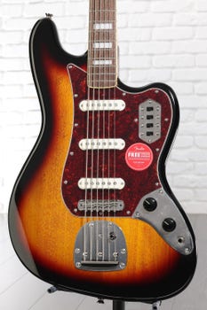 Product Image - This Item - Squier Classic Vibe Bass VI Guitar - 3-tone Sunburst